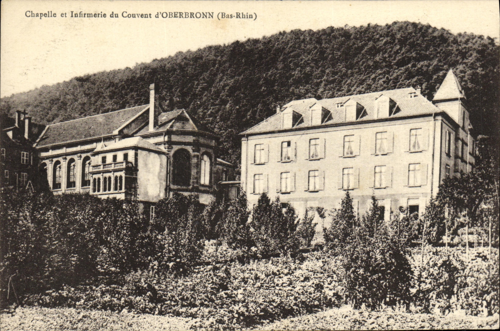 VINTAGE POSTCARD Vault and Infirmary of the Convent D Oberbronn