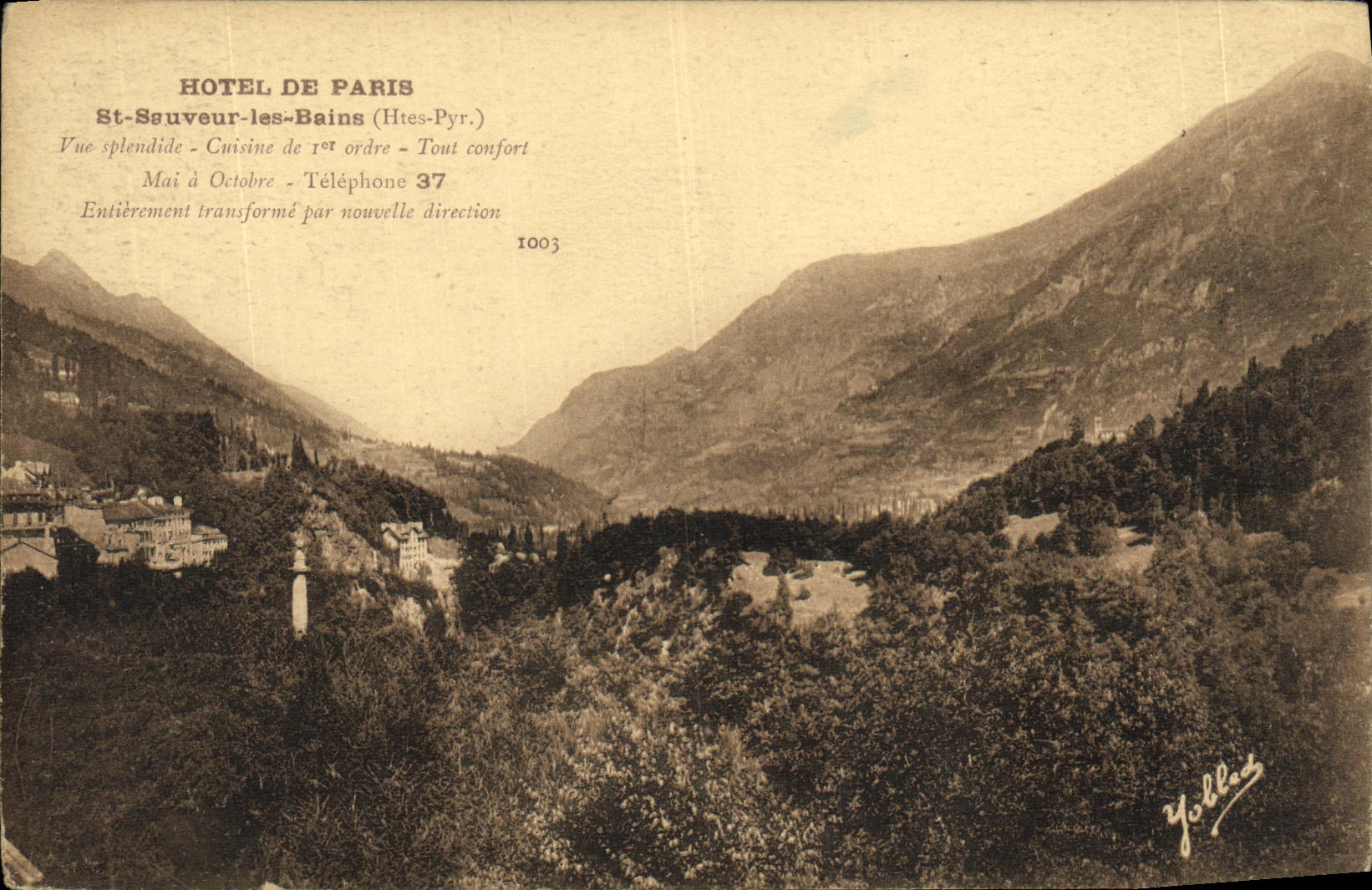 CPA Hotel de Paris St Sauveur les Bains