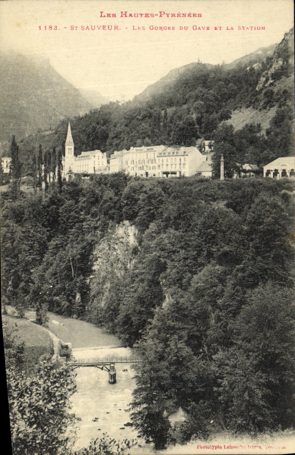 CPA St Sauveur Les Gorges du Gave et la Station