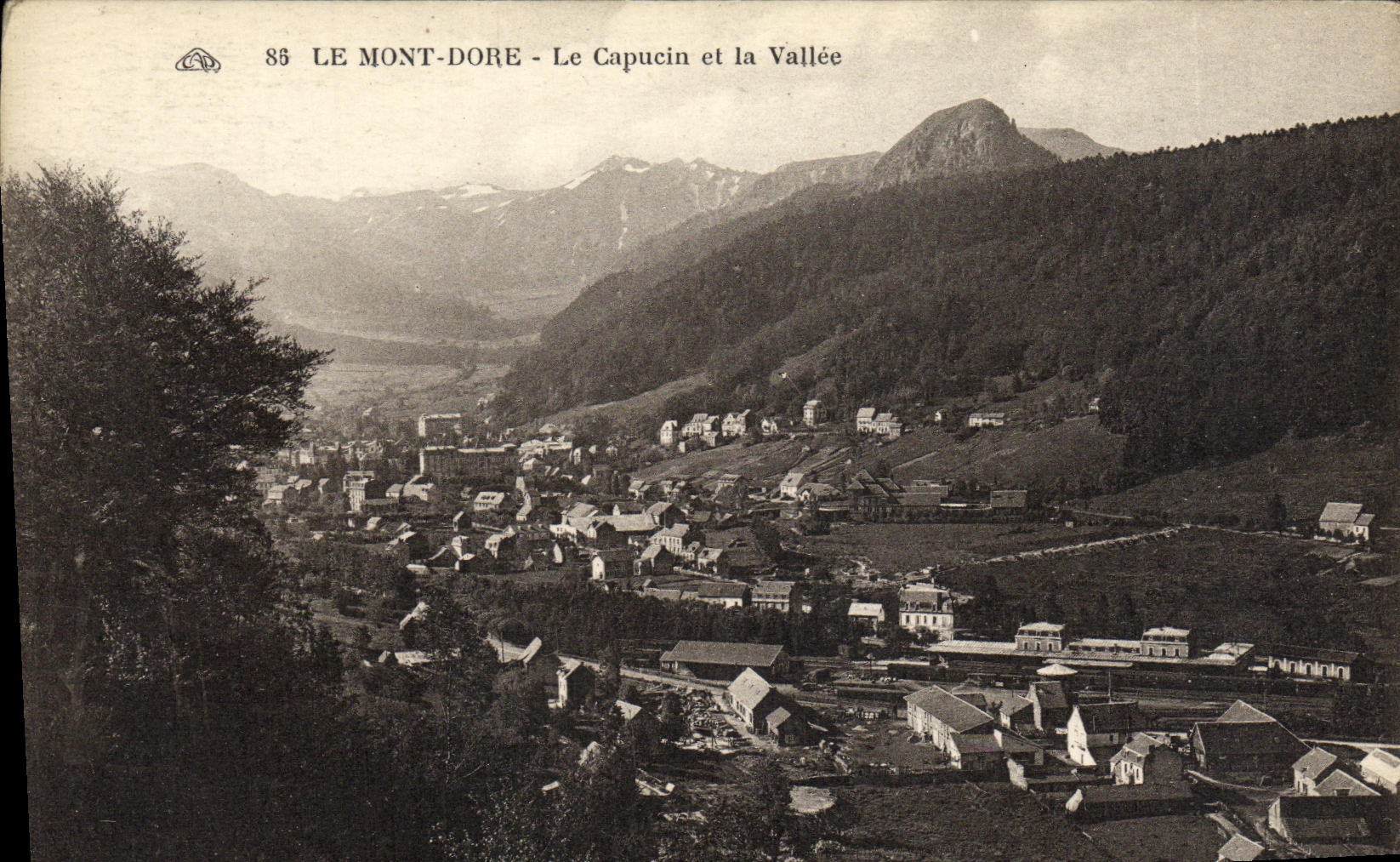 VINTAGE POSTCARD the Mount Gilds the Capuchin and the Valley
