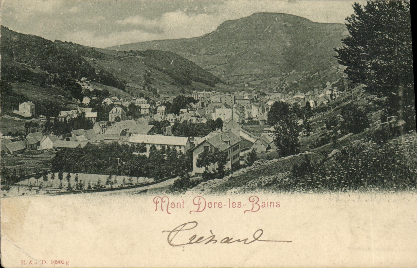 VINTAGE POSTCARD the Mount Gilds Les Bains