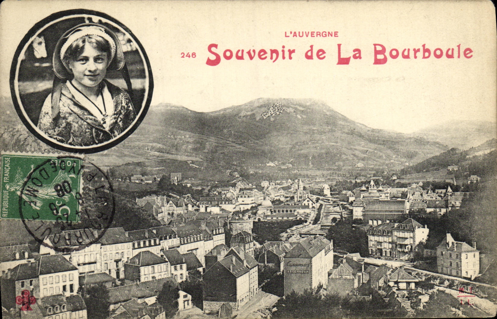 CPA La Bourboule Souvenir Enfant Folklore