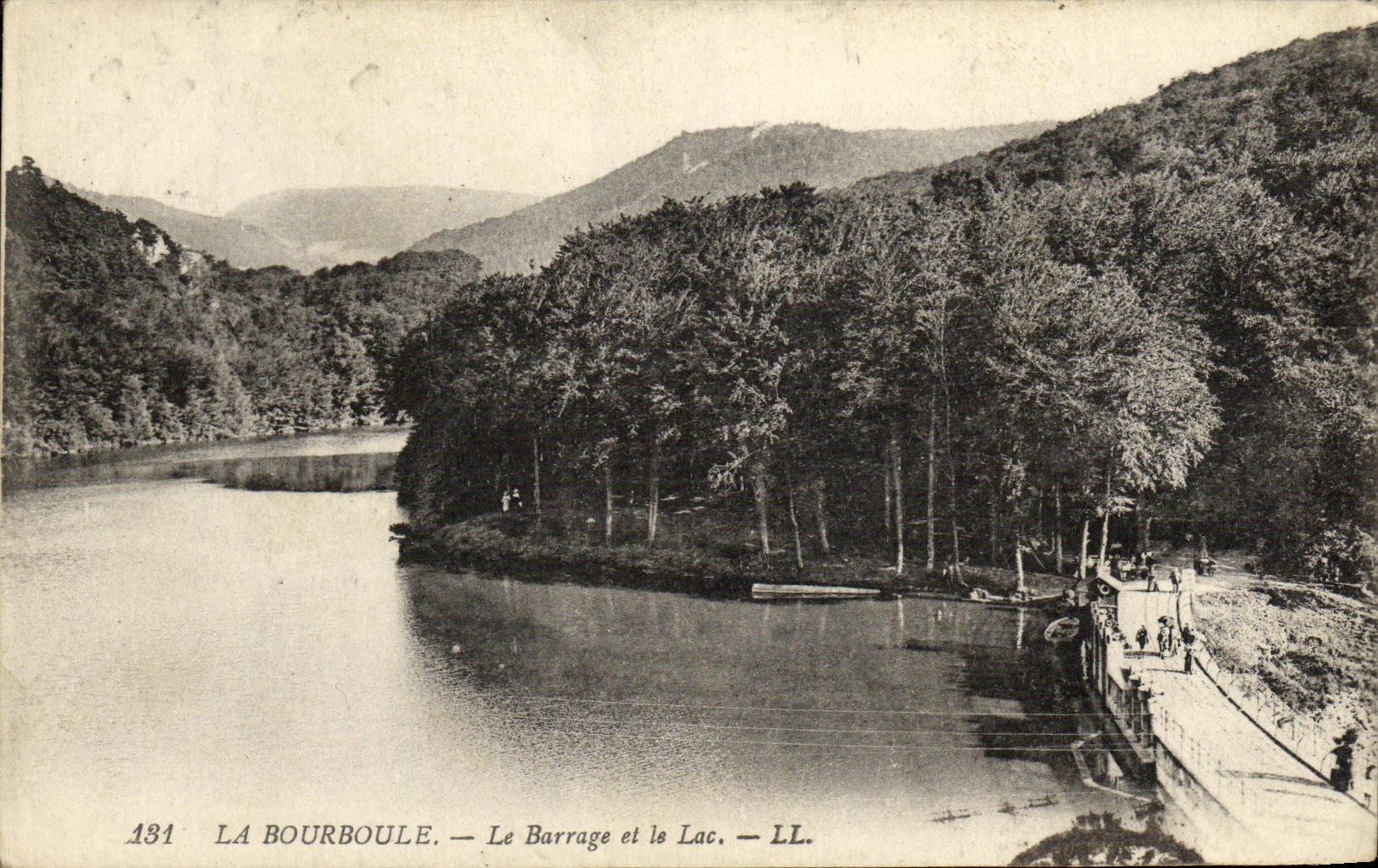 CPA La Bourboule Le Barrage et le Lac