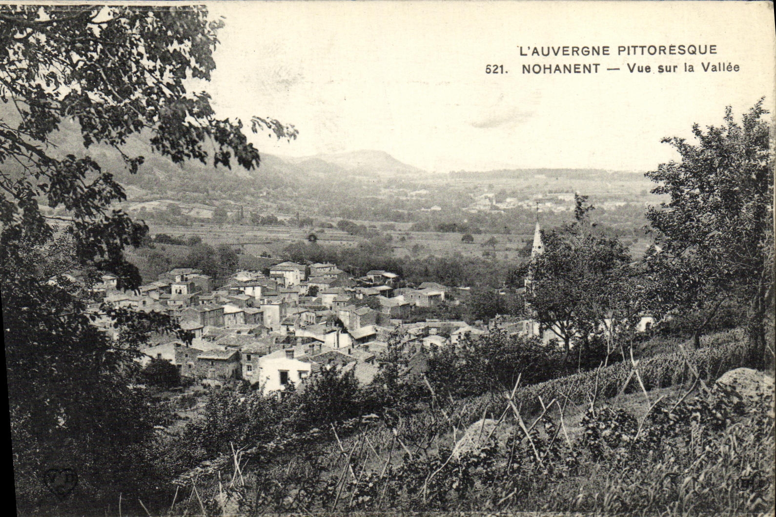 VINTAGE POSTCARD Nohanent Seen on the Valley