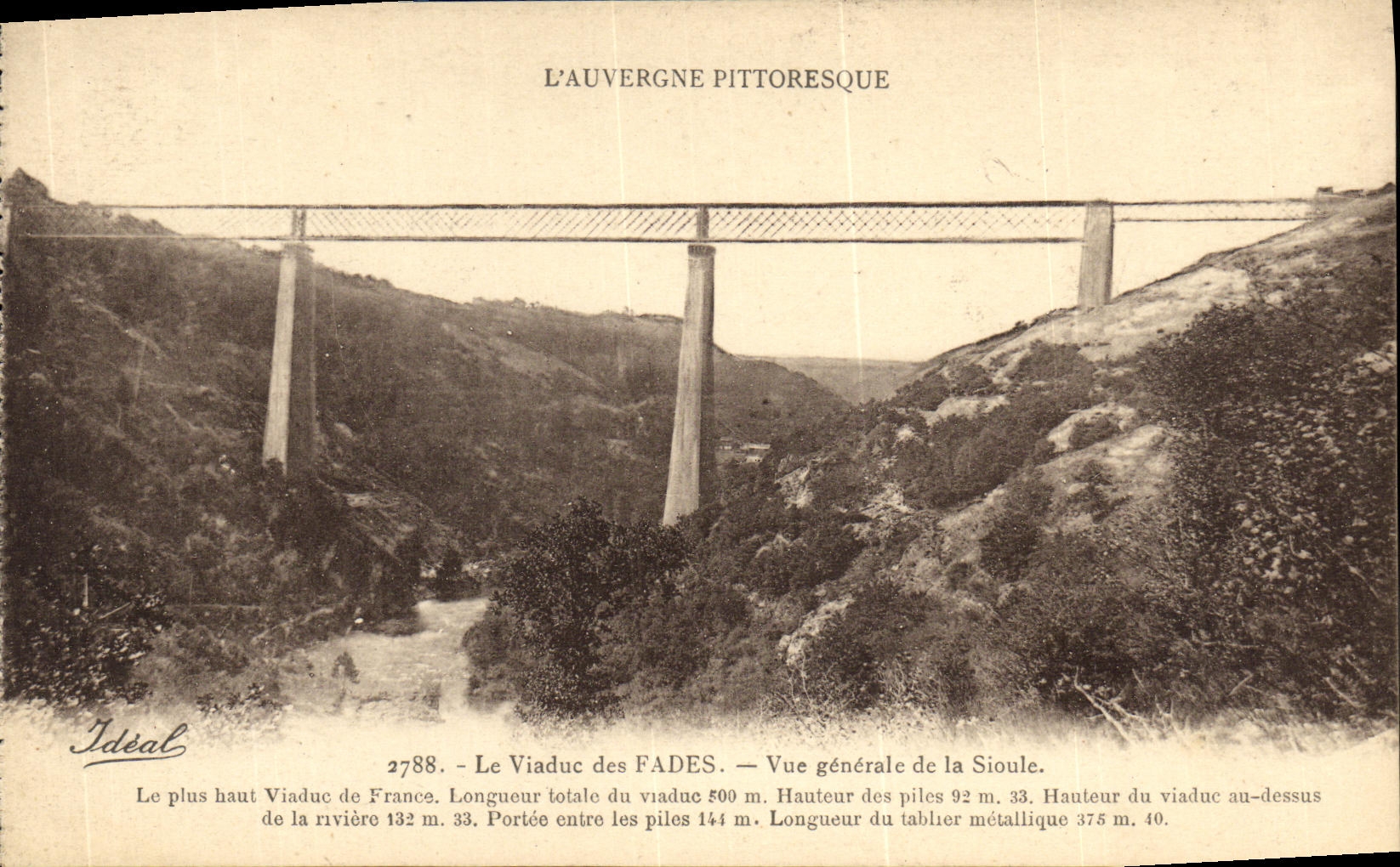 CPA Le Viaduc des Fades Vue Generale de la Sioule