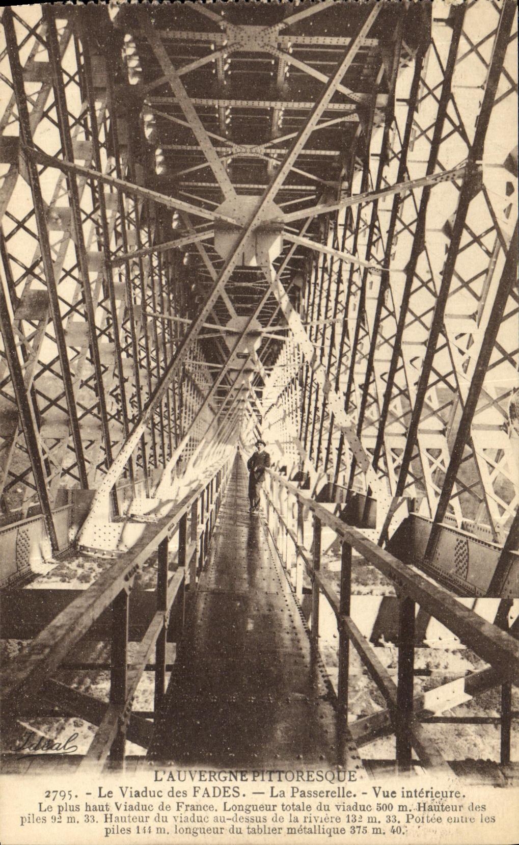 CPA Le Viaduc des Fades La Passerelle Vue Interieure
