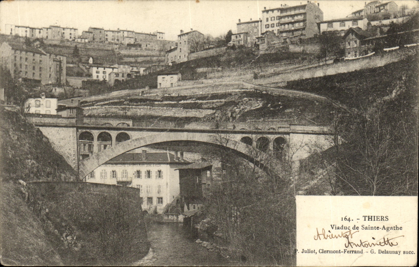 CPA Thiers Viaduc de Saint Agathe
