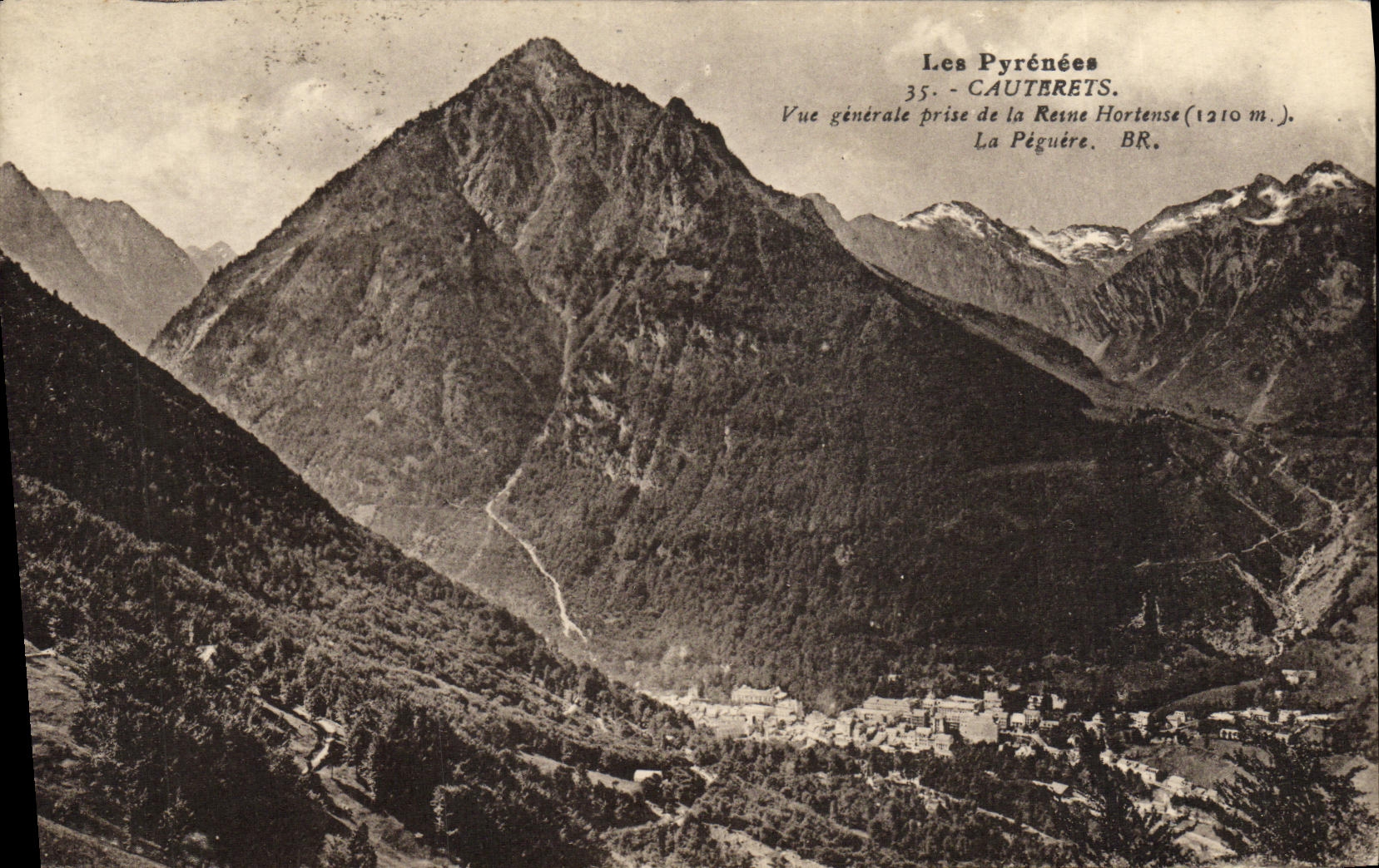 VINTAGE POSTCARD Cauterets View Taken of the Hortense Queen Peguere