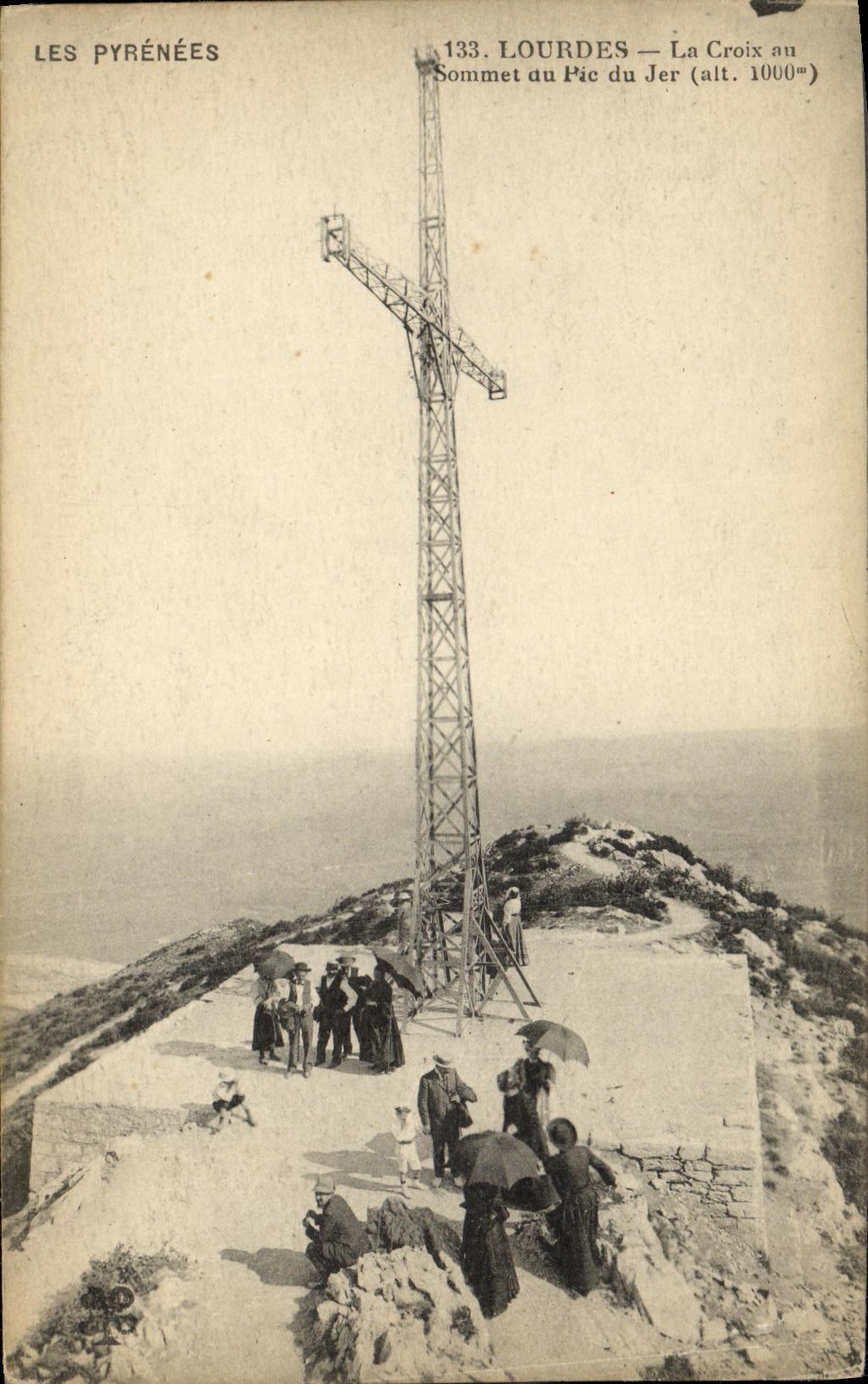 CPA Lourdes La Croix Sommet du Pic Jer
