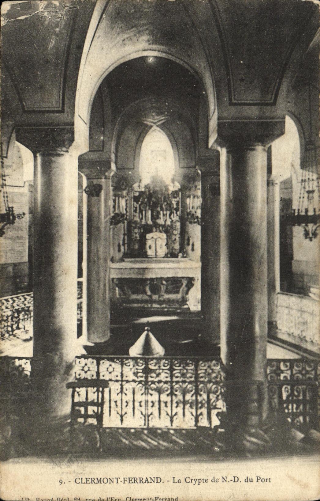 POSTAL Clermont Ferrand de la VENDIMIA la cripta