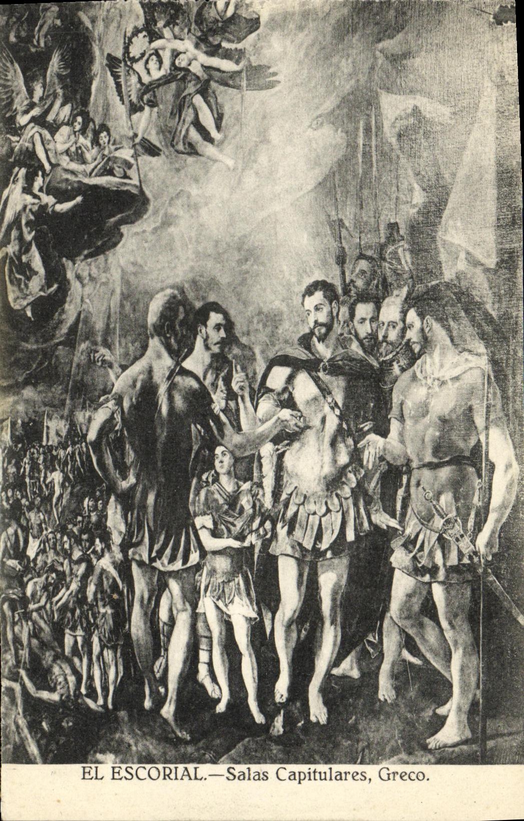 EL Escorial Capitulares Salted Greco de la POSTAL de la VENDIMIA