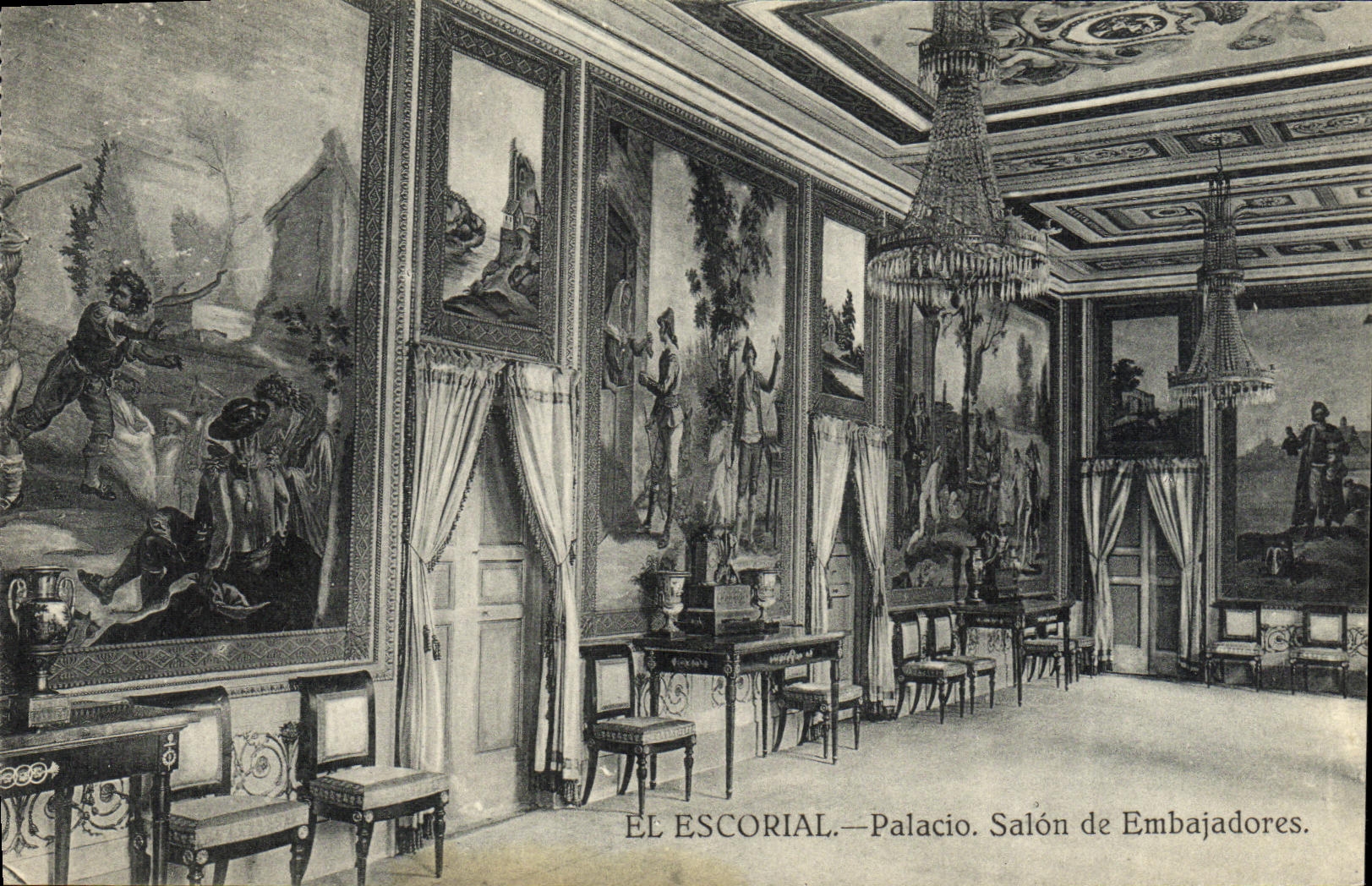 Sala de estar del EL Escorial Palacio de la POSTAL de la VENDIMIA de Embajadores