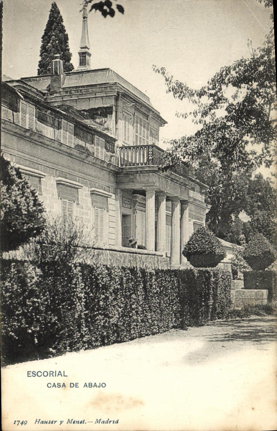 POSTAL Escorial de la VENDIMIA puesto de Abajo