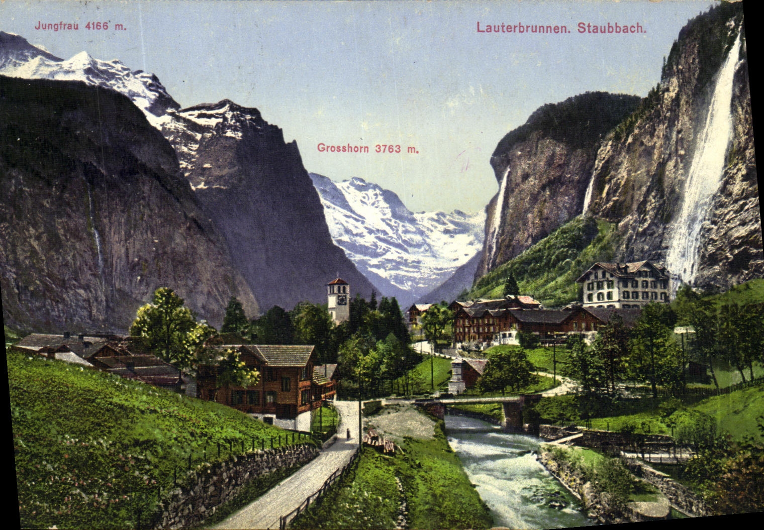 CPA Lauterbrunnen Staubbach Grosshorn 