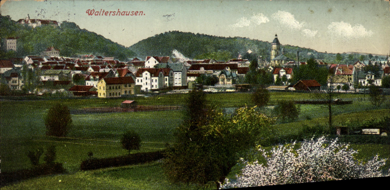 VINTAGE POSTCARD Waltershausen