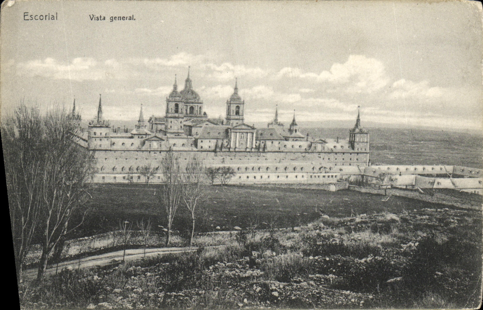 General de Escorial Vista de la POSTAL de la VENDIMIA