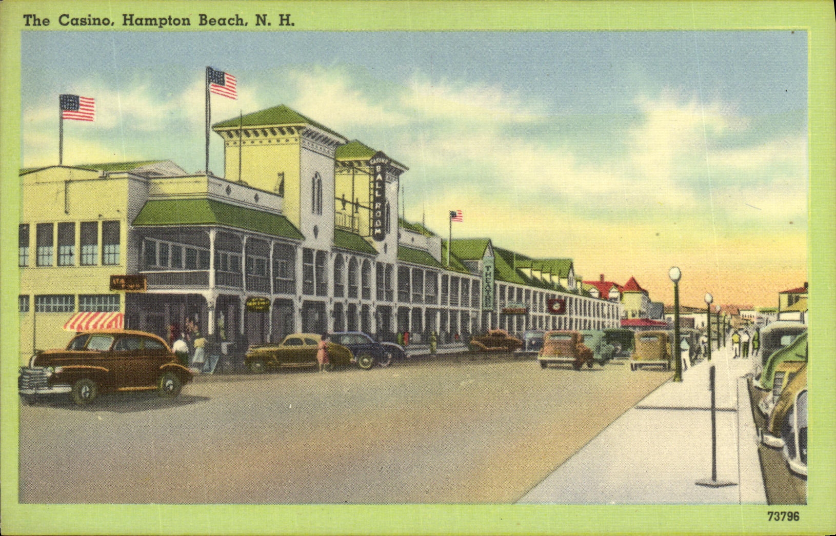 VINTAGE POSTCARD The Casino Hampton Beach