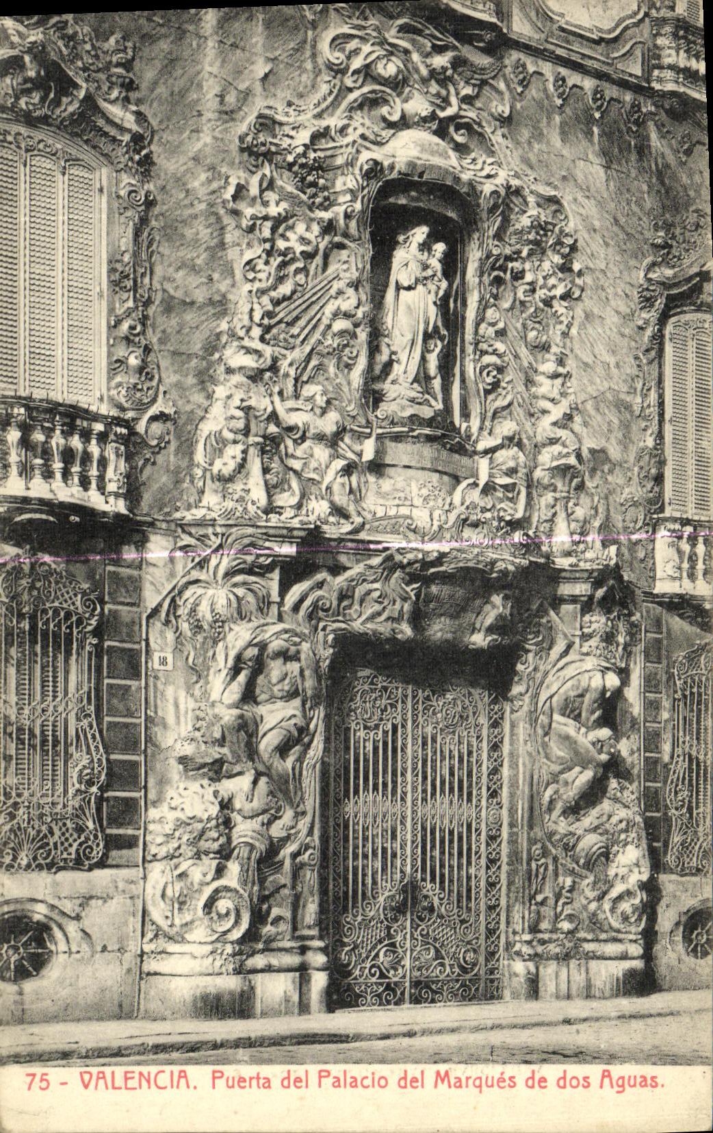 CPA Valencia Puerta del Palacio del Marques de dos Aguas