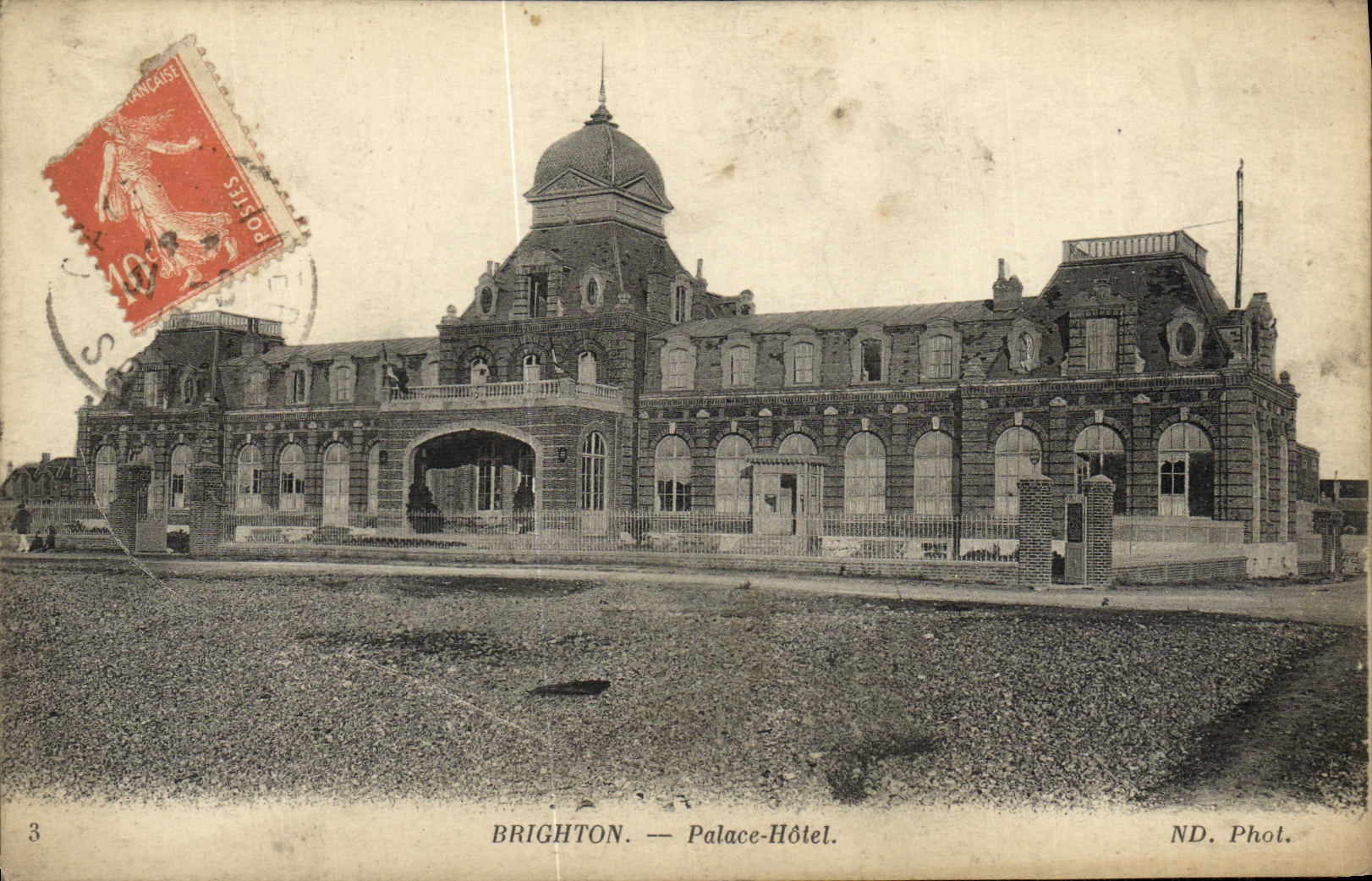 VINTAGE POSTCARD Brighton De luxe hotel Hotel
