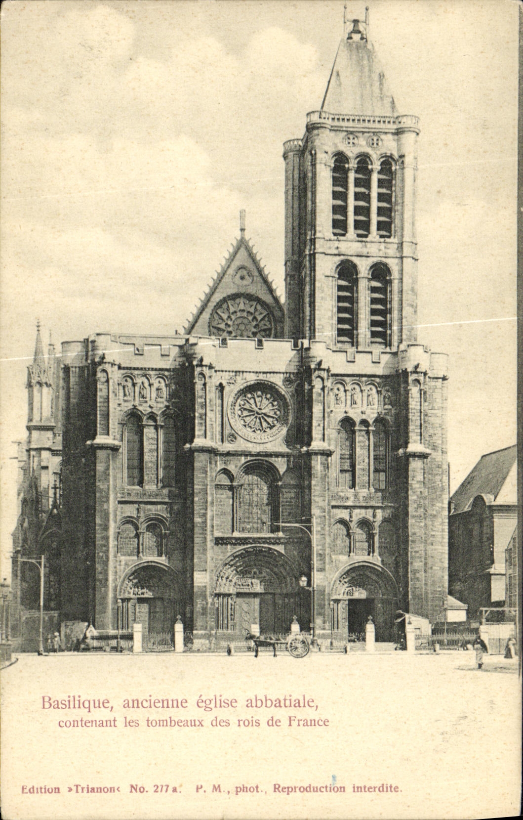 VINTAGE POSTCARD Holy Denis Basilica