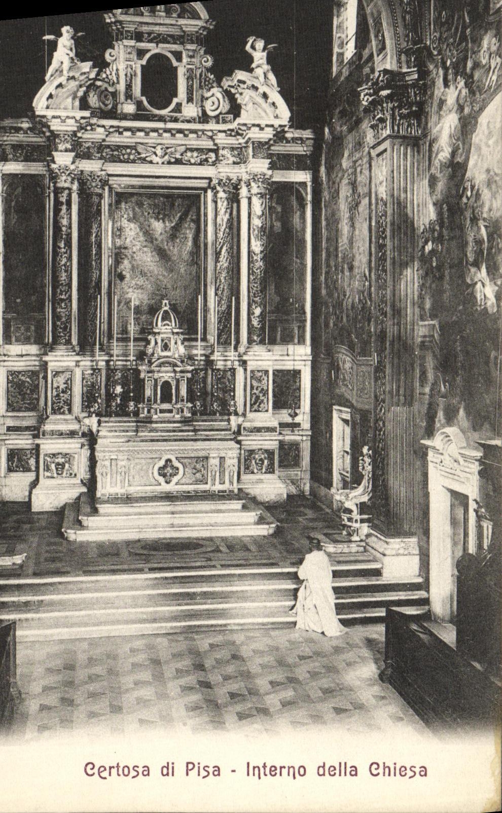 CPA Certosa di Pisa Interno della Chiesa