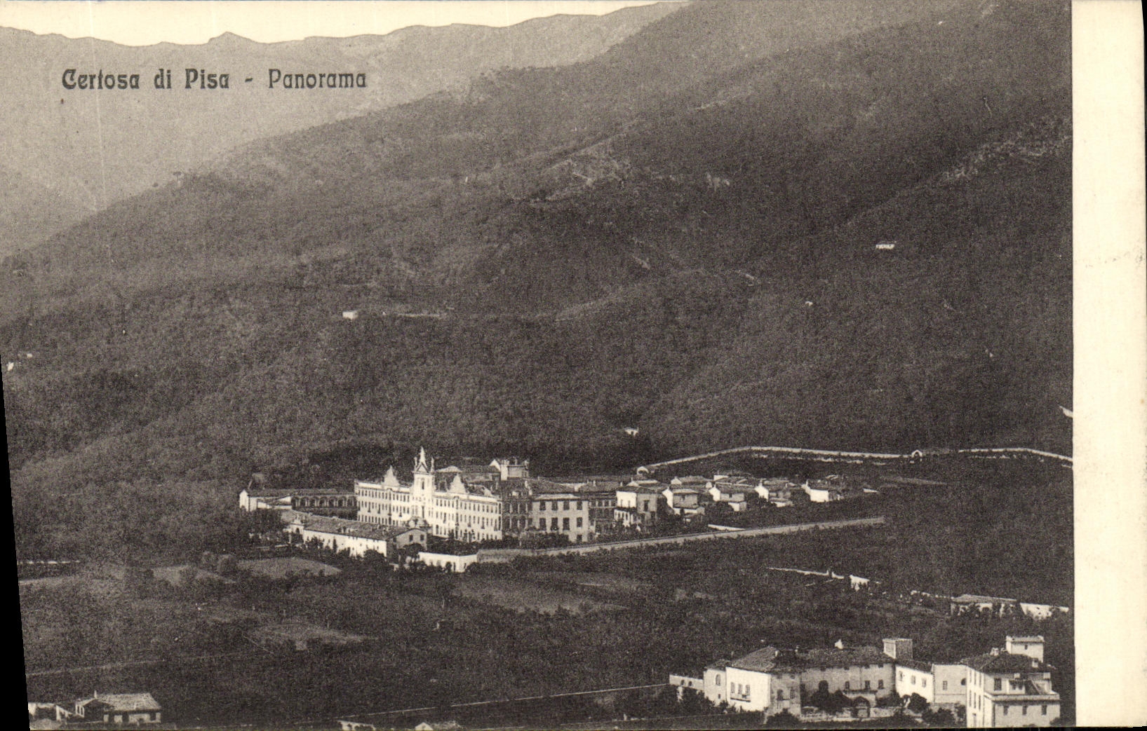 VINTAGE POSTCARD Certosa di Pisa Panorama