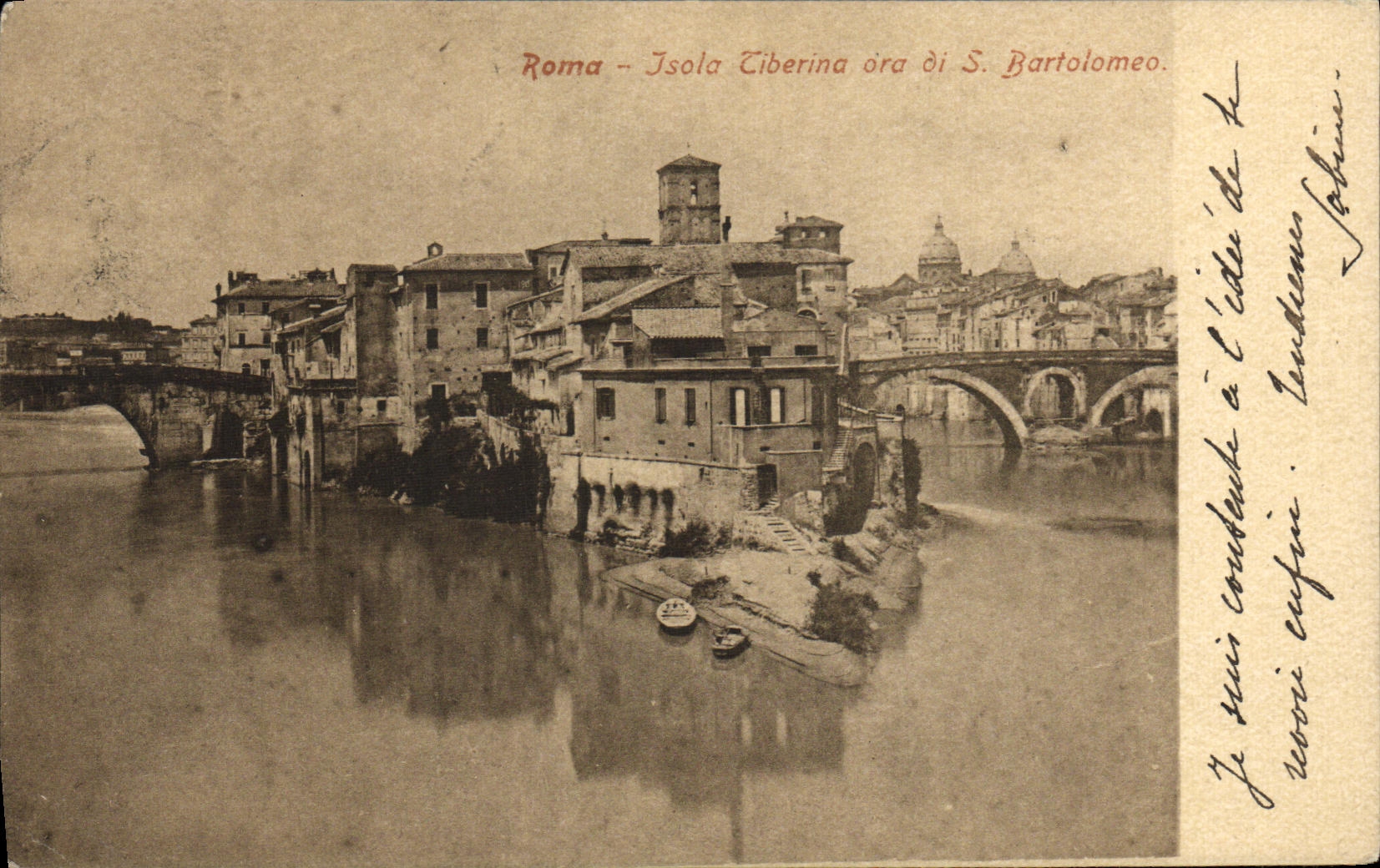 CPA Roma Isola Tiberina ora di S Bartolomeo