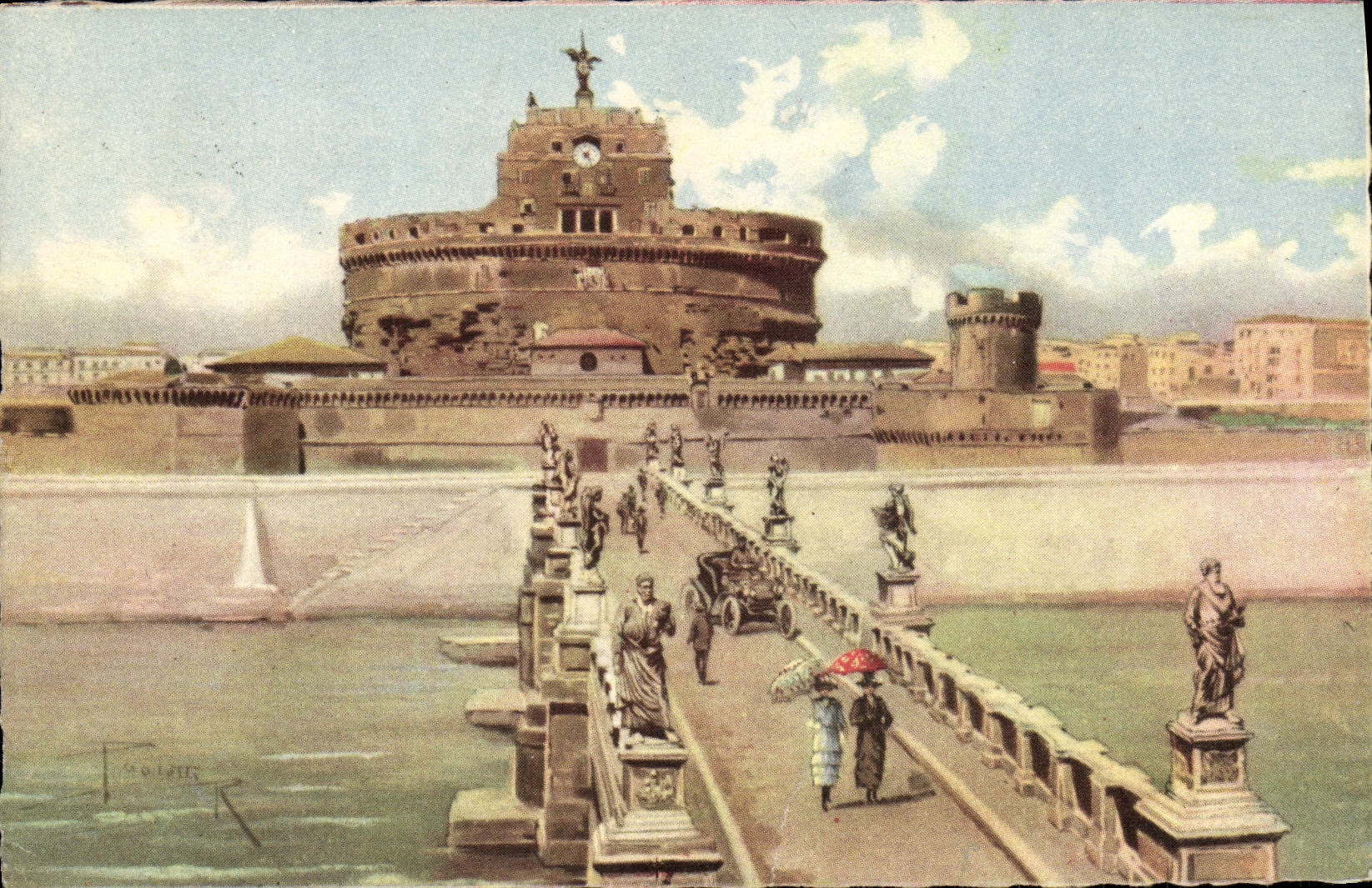CPA Roma Ponte e Castel S Angelo