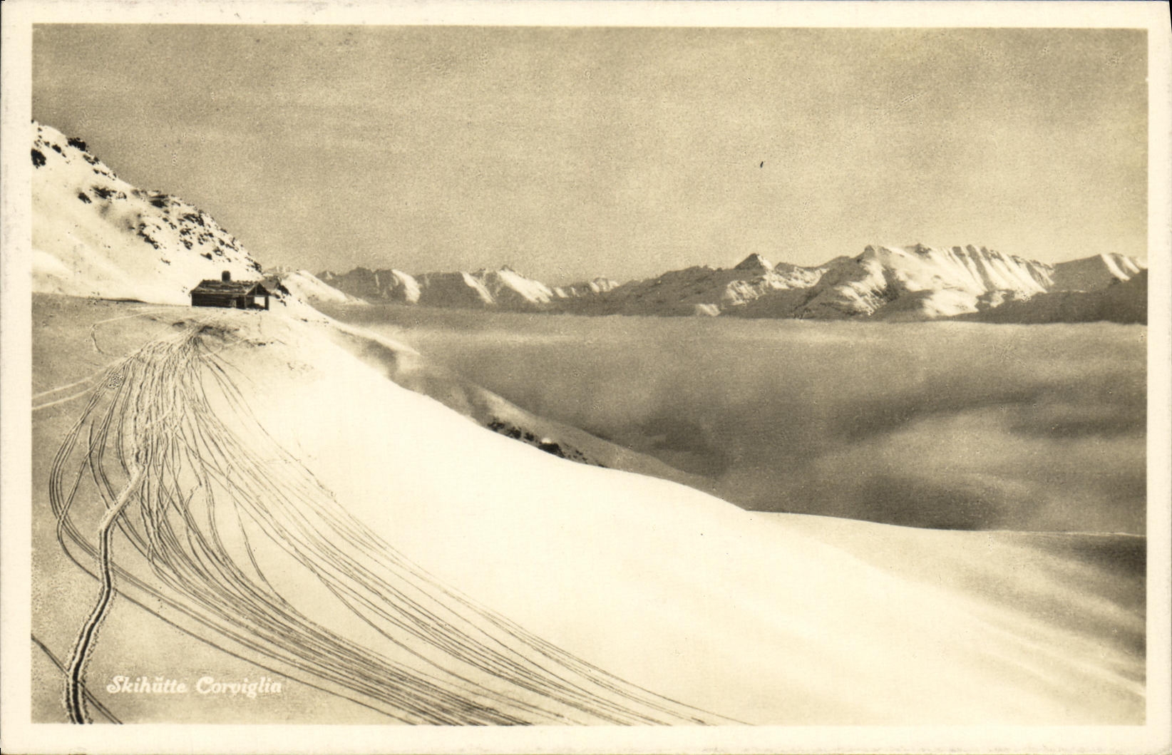 POSTAL Skihutte Corviglia de la VENDIMIA