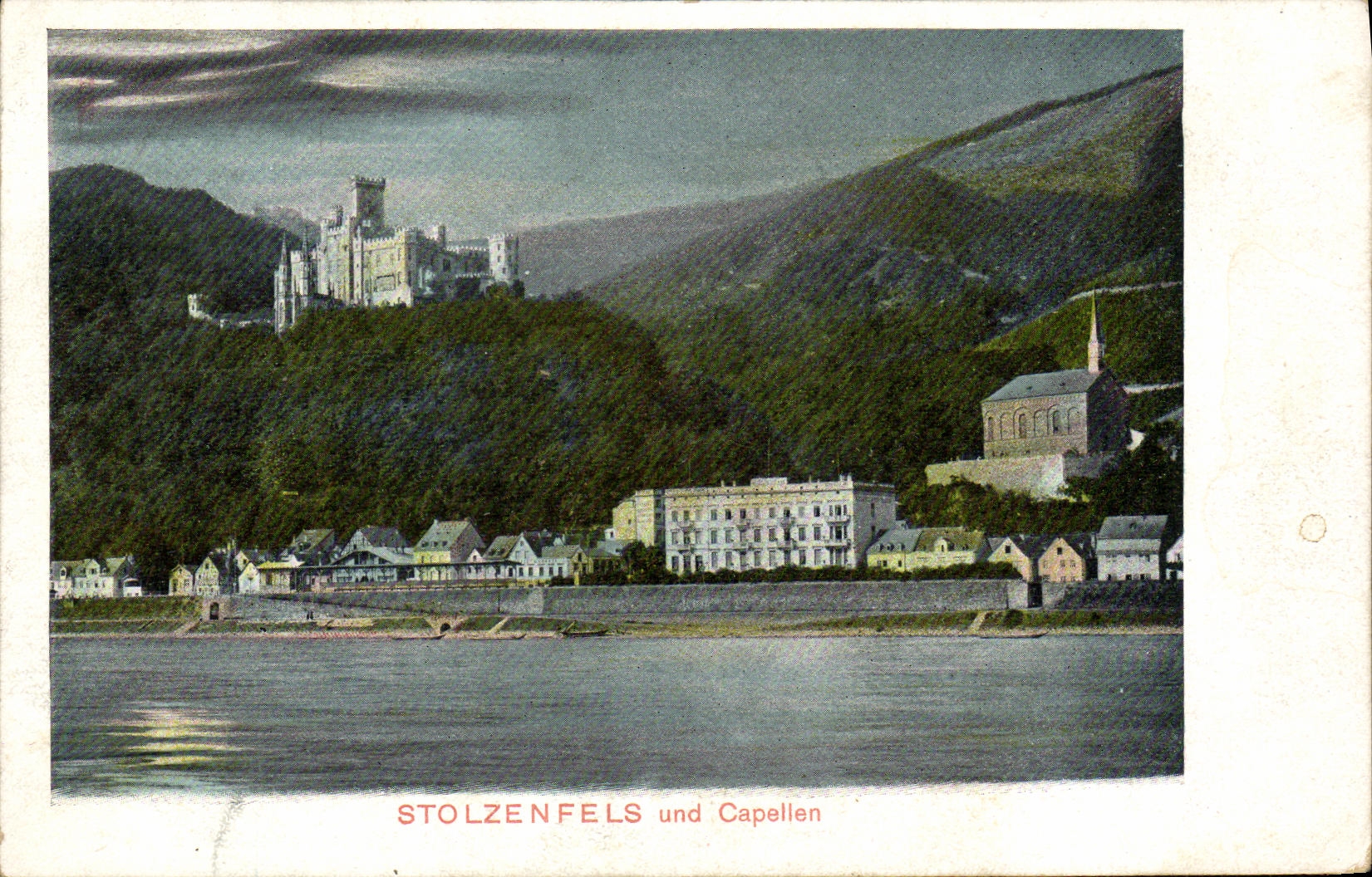 VINTAGE POSTCARD Stolzenfels Und Capellen