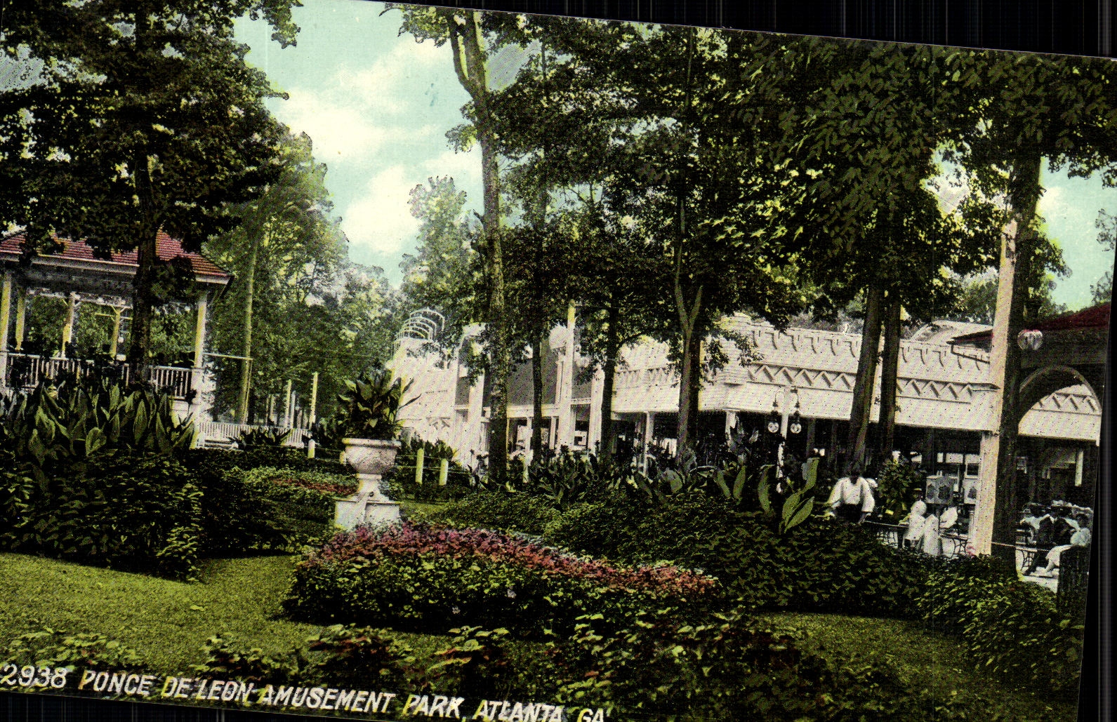 VINTAGE POSTCARD Poince of Leon Recreation park Atlanta