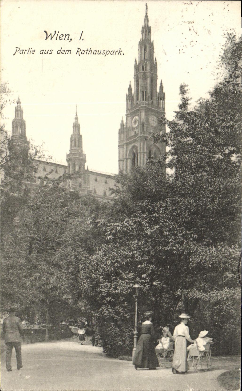 CPA Wien Parite aus dem Rathauspark