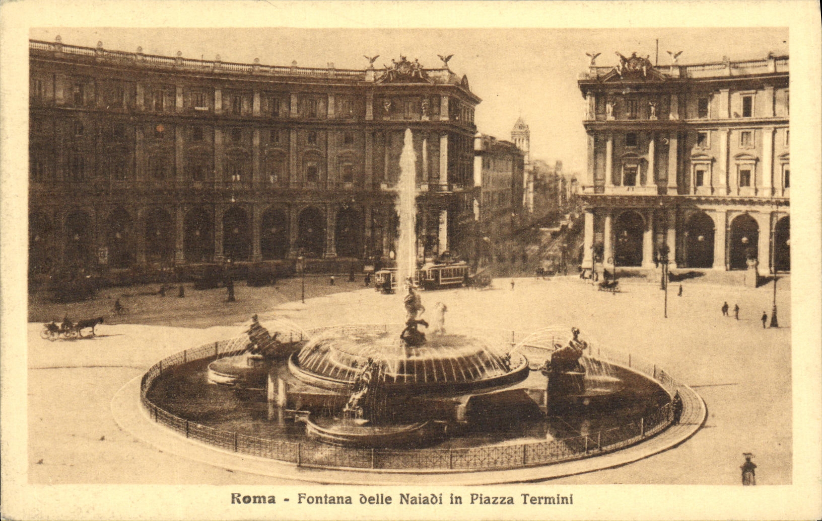 CPA Roma Fontana delle Naiadi in Piazza Termini