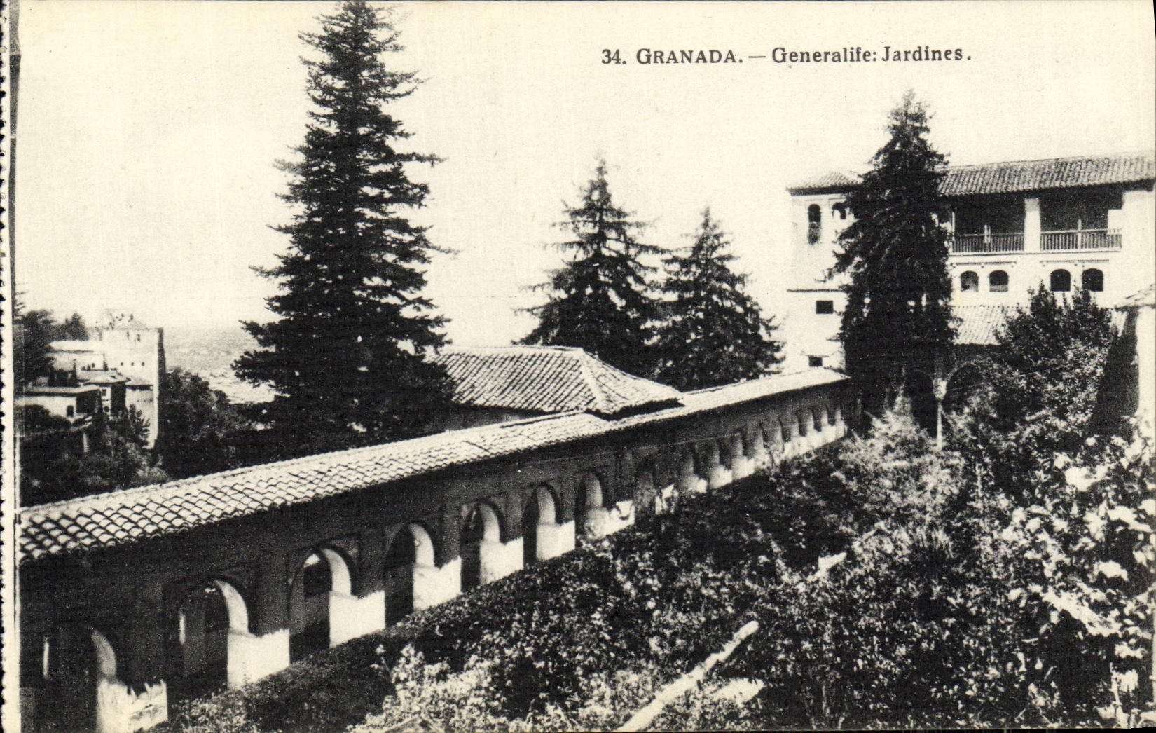 CPA Granada Generalife Jardines