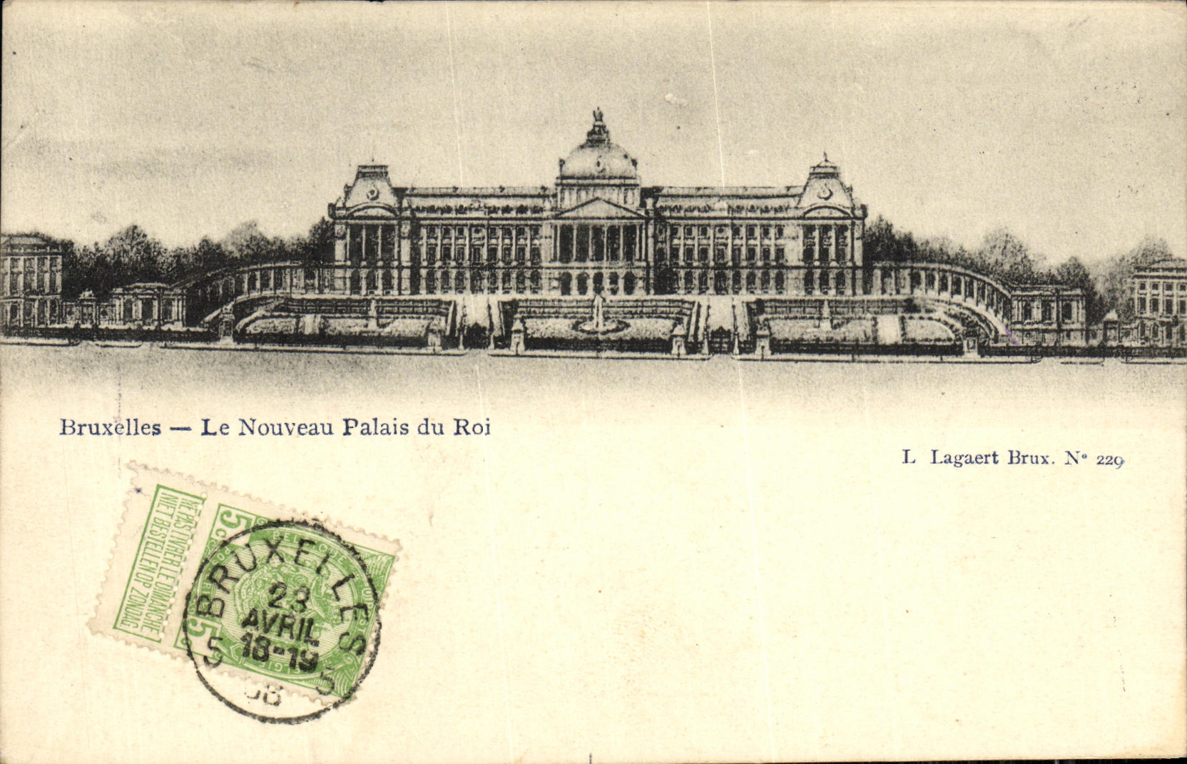 POSTAL Bruselas de la VENDIMIA el nuevo paladar del rey