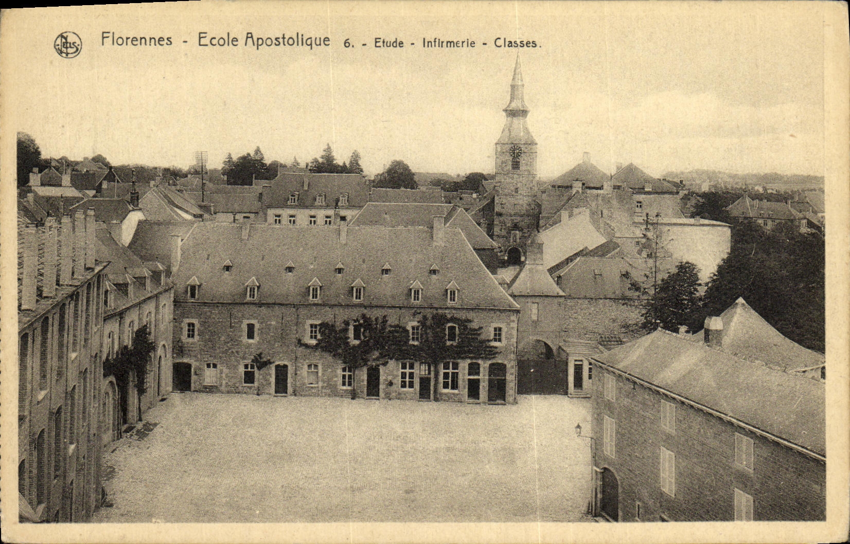 VINTAGE POSTCARD Apostolic Florennes School Details Infirmary Classes