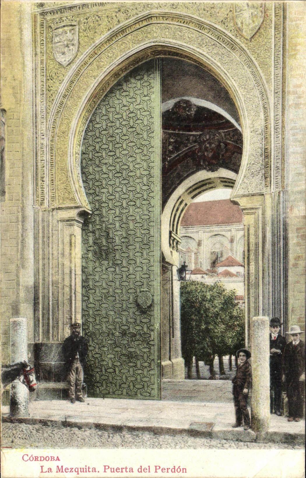 POSTAL Cordoba Mezquita Puerta del Perdon de la VENDIMIA