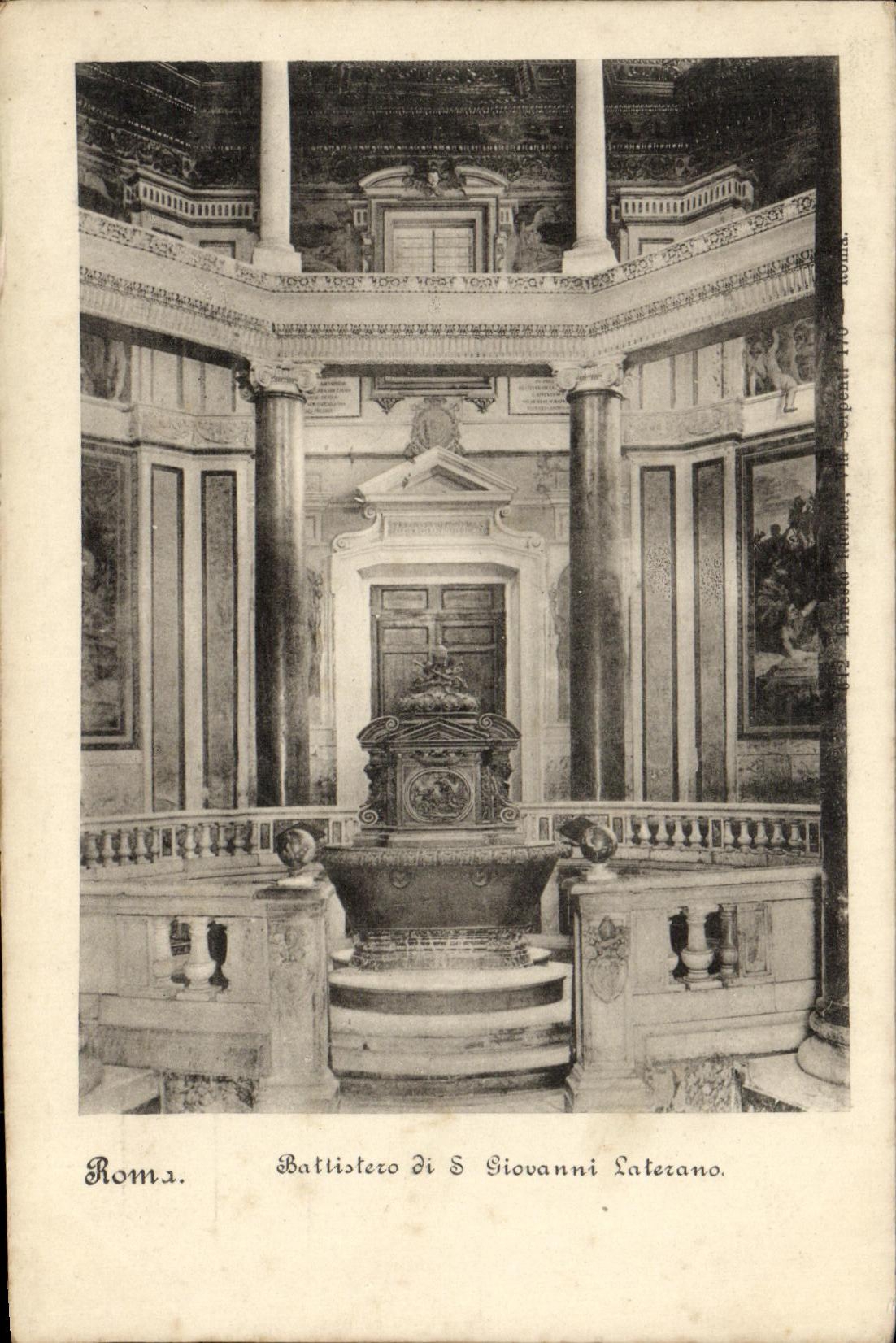 CPA Roma Battistero di S Giovanni laterano