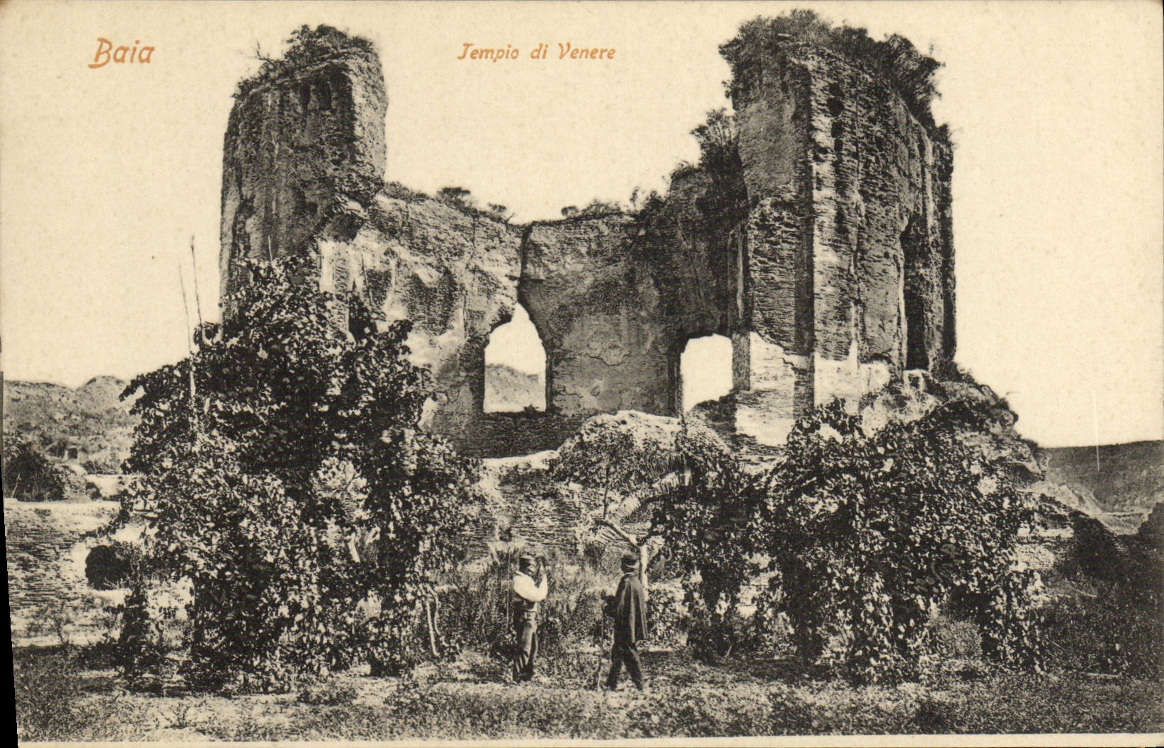 POSTAL Baia Tempio di Venere de la VENDIMIA