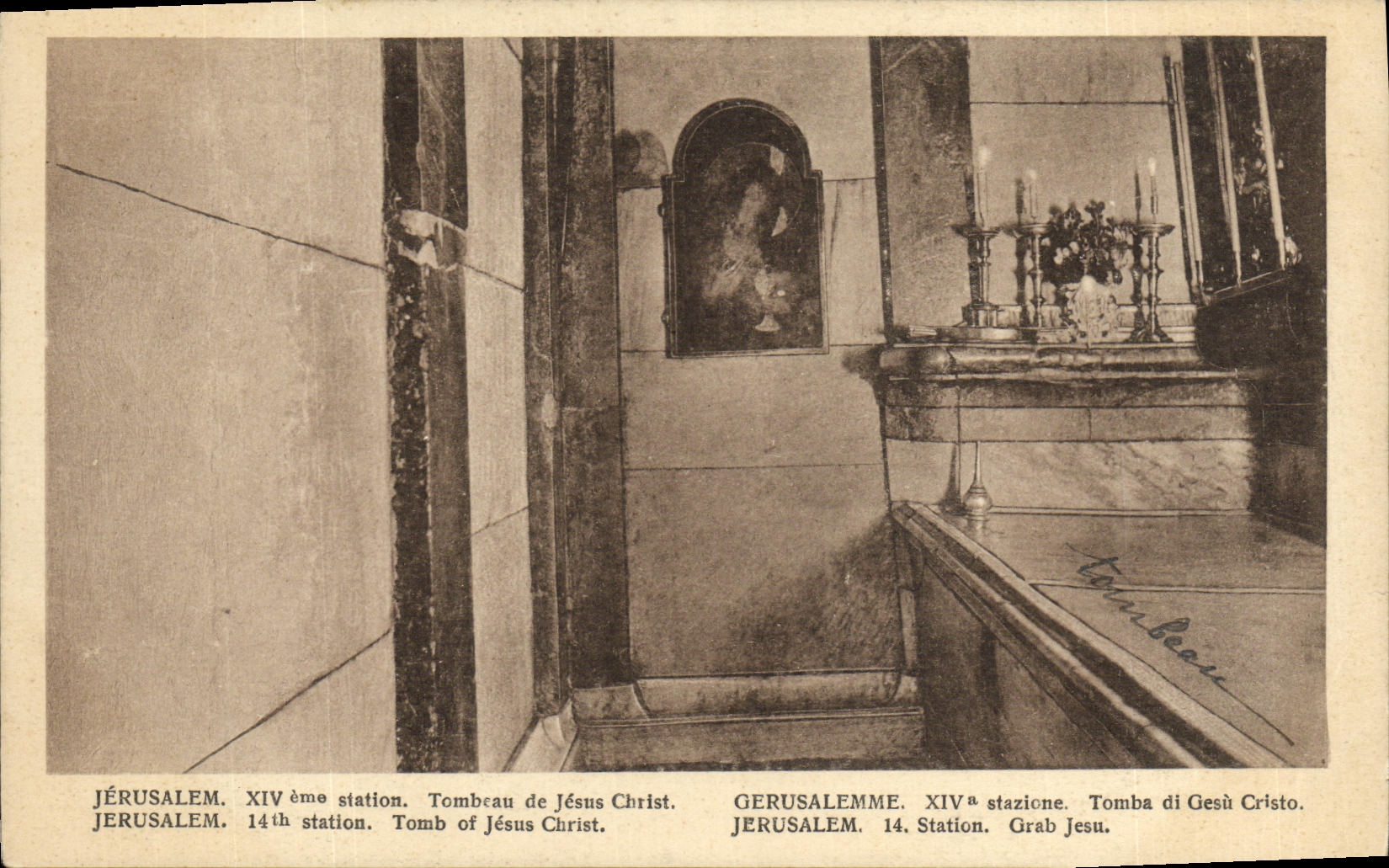 CPA Jerusalem Station Tomb of Jesus Christ
