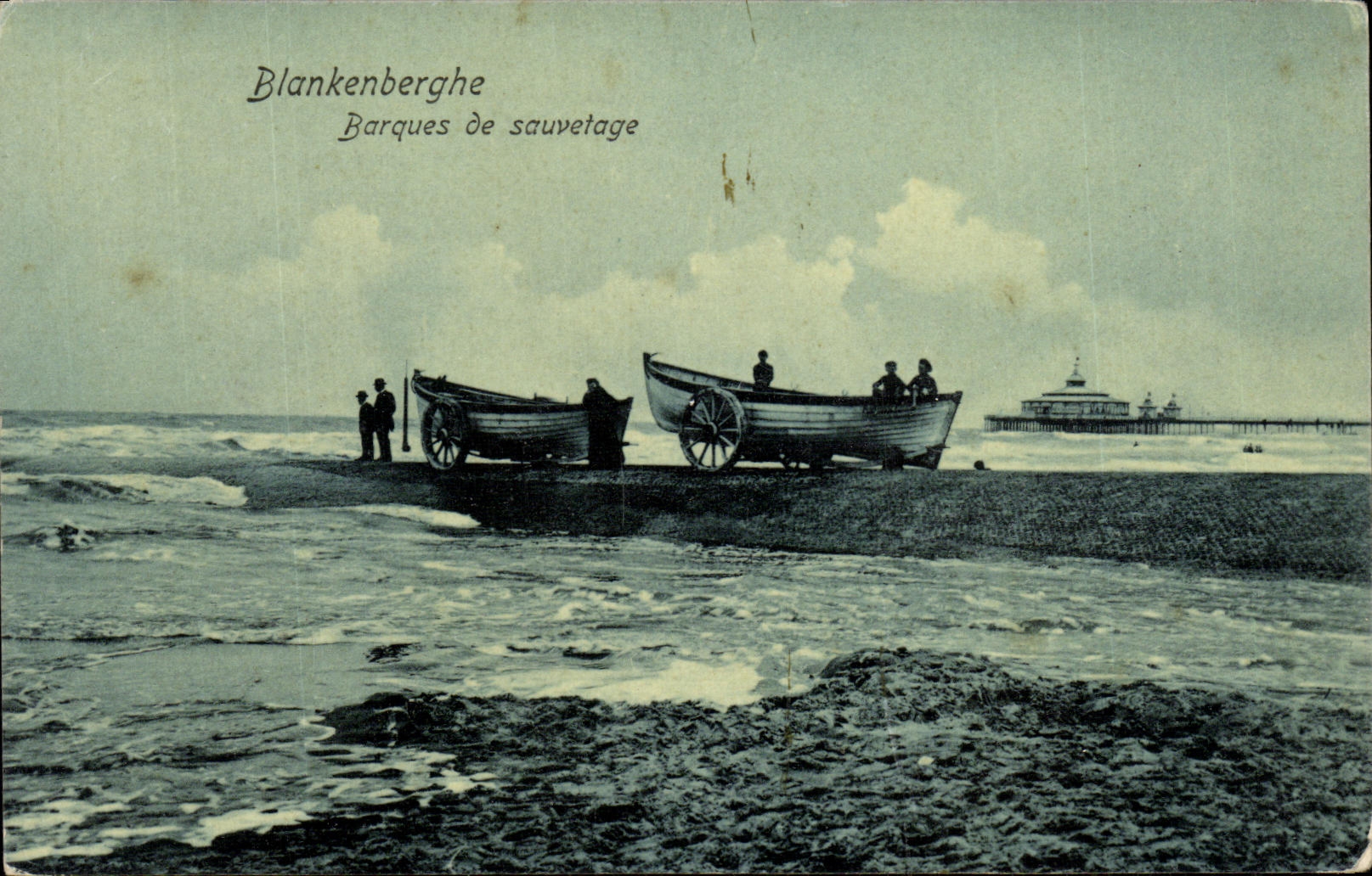 CPA Blankenberghe Barques de Sauvetage