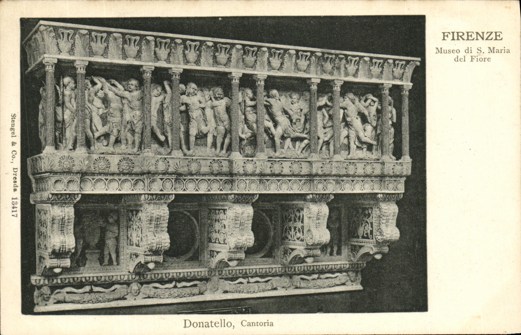 CPA Firenze Museo di S Maria del Fiore Donatello Cantoria