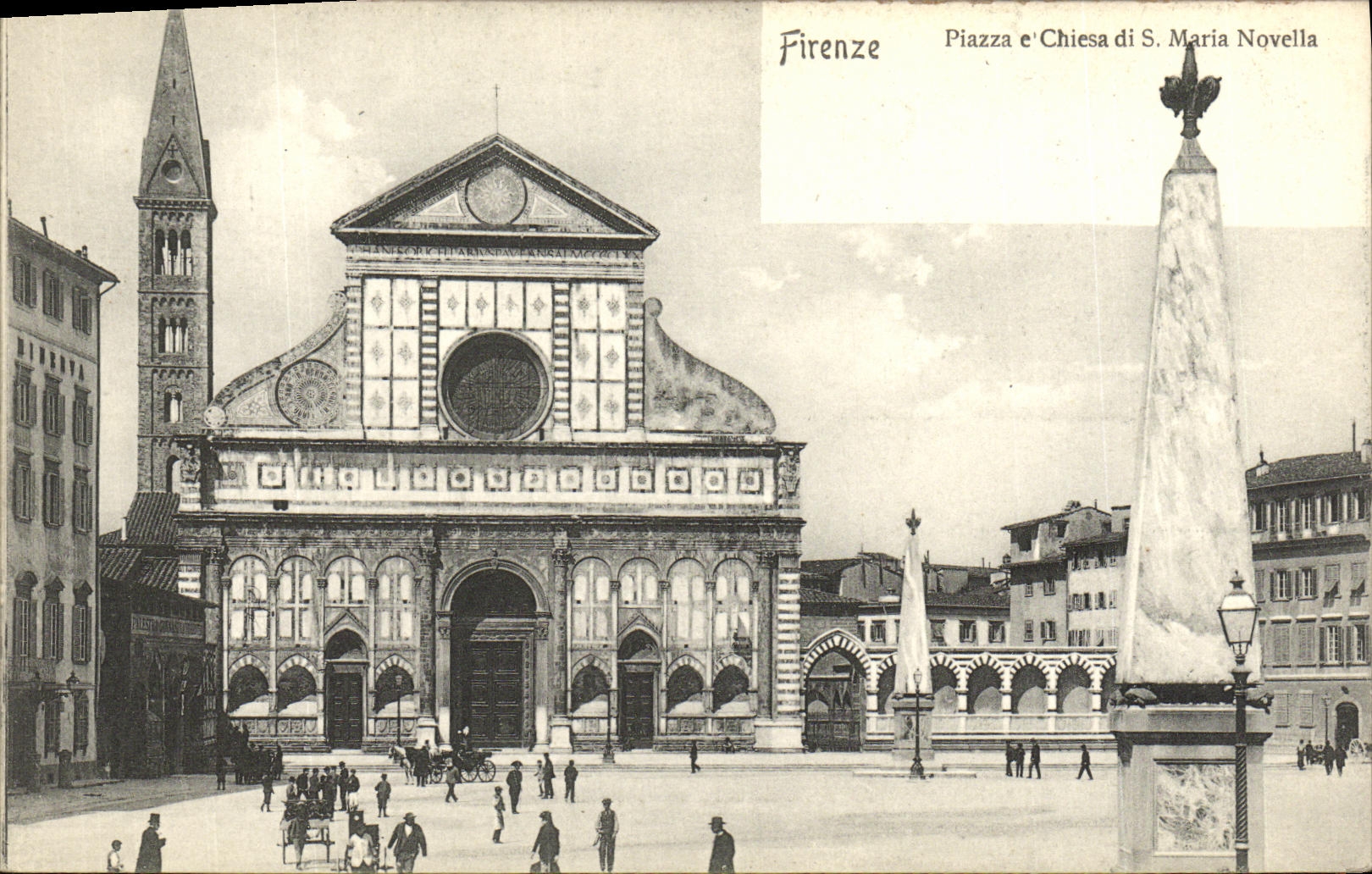 CPA Firenze Piazza e Chiesa di S Maria Novella