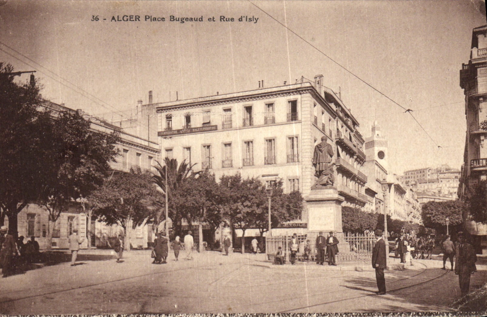 La POSTAL Argel de la VENDIMIA coloca Bugeaud y la ruda D Isly