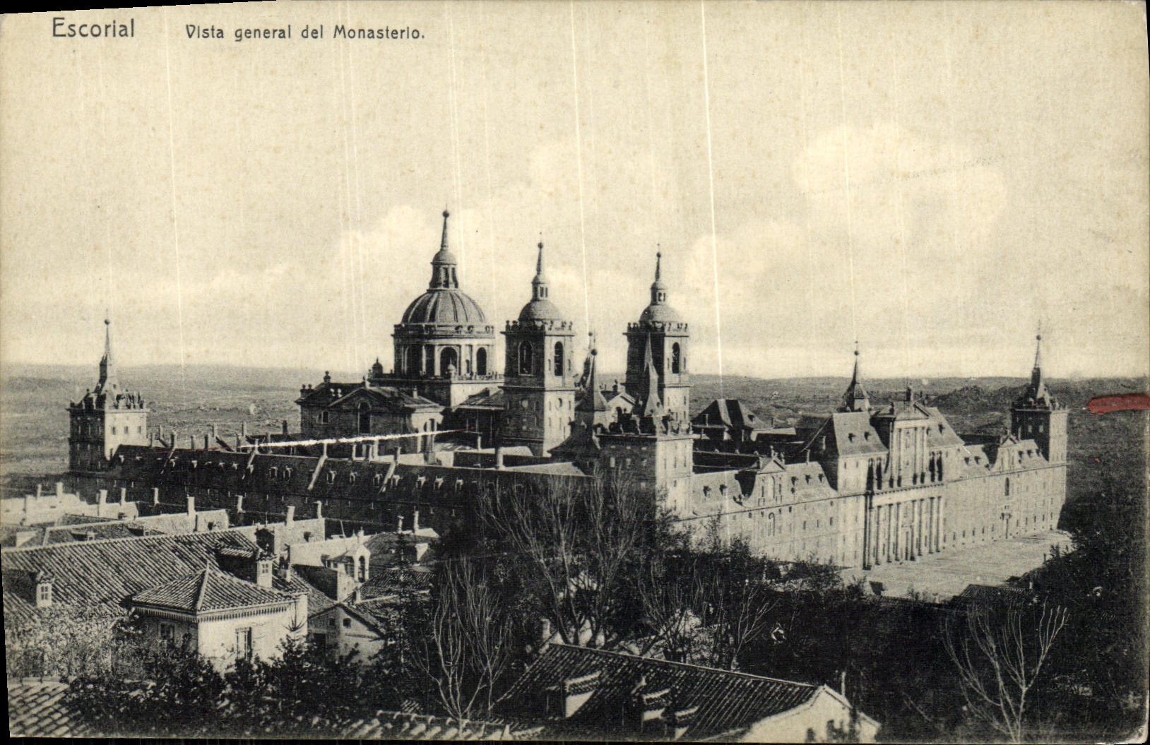 POSTAL Escorial Vista General del Monasterio de la VENDIMIA