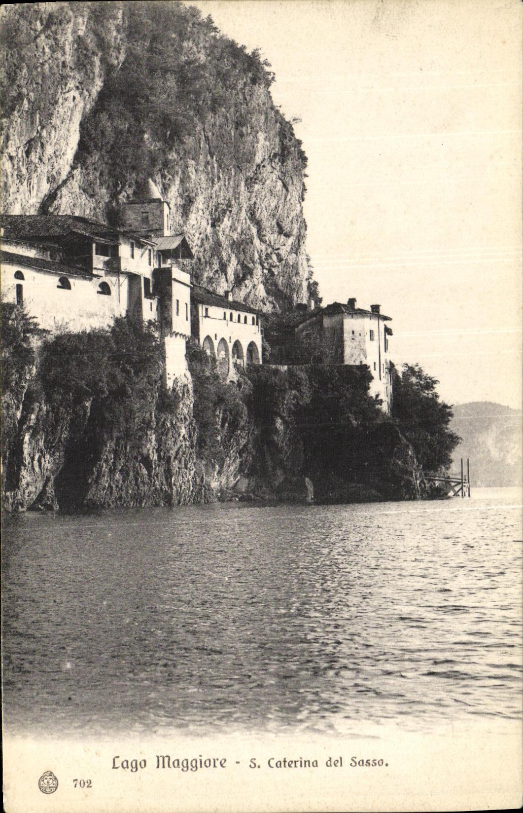 POSTAL Lago Maggiore S Caterina del Sasso de la VENDIMIA
