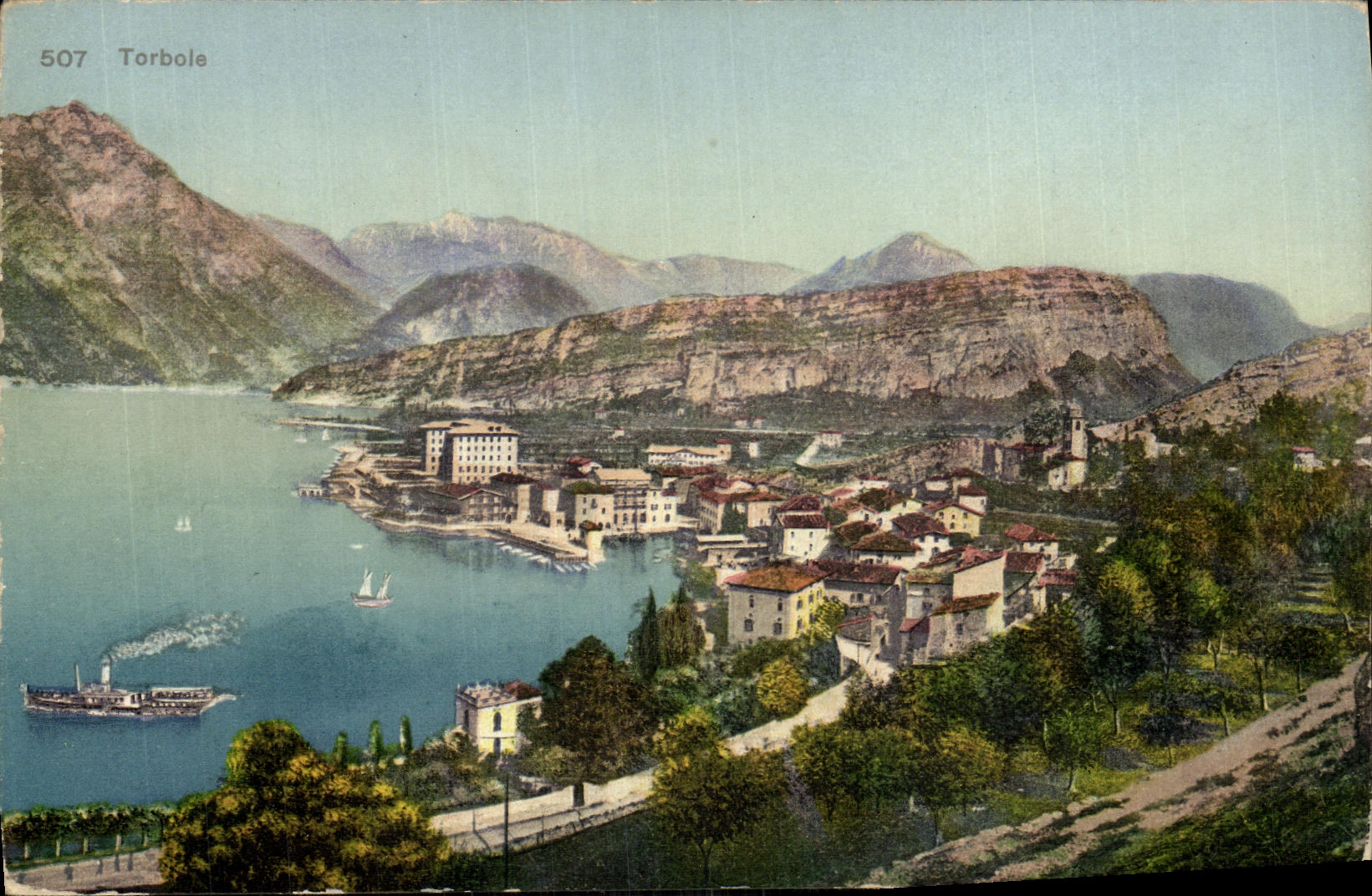 POSTAL Torbole de la VENDIMIA