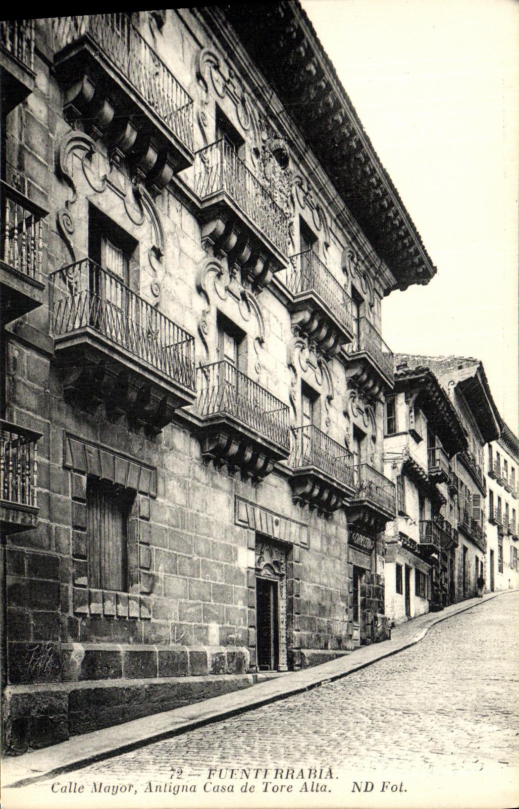De la VENDIMIA de la POSTAL de Fuenterrabia de los arreglos casas de Antigna prefecto de Tora Alta