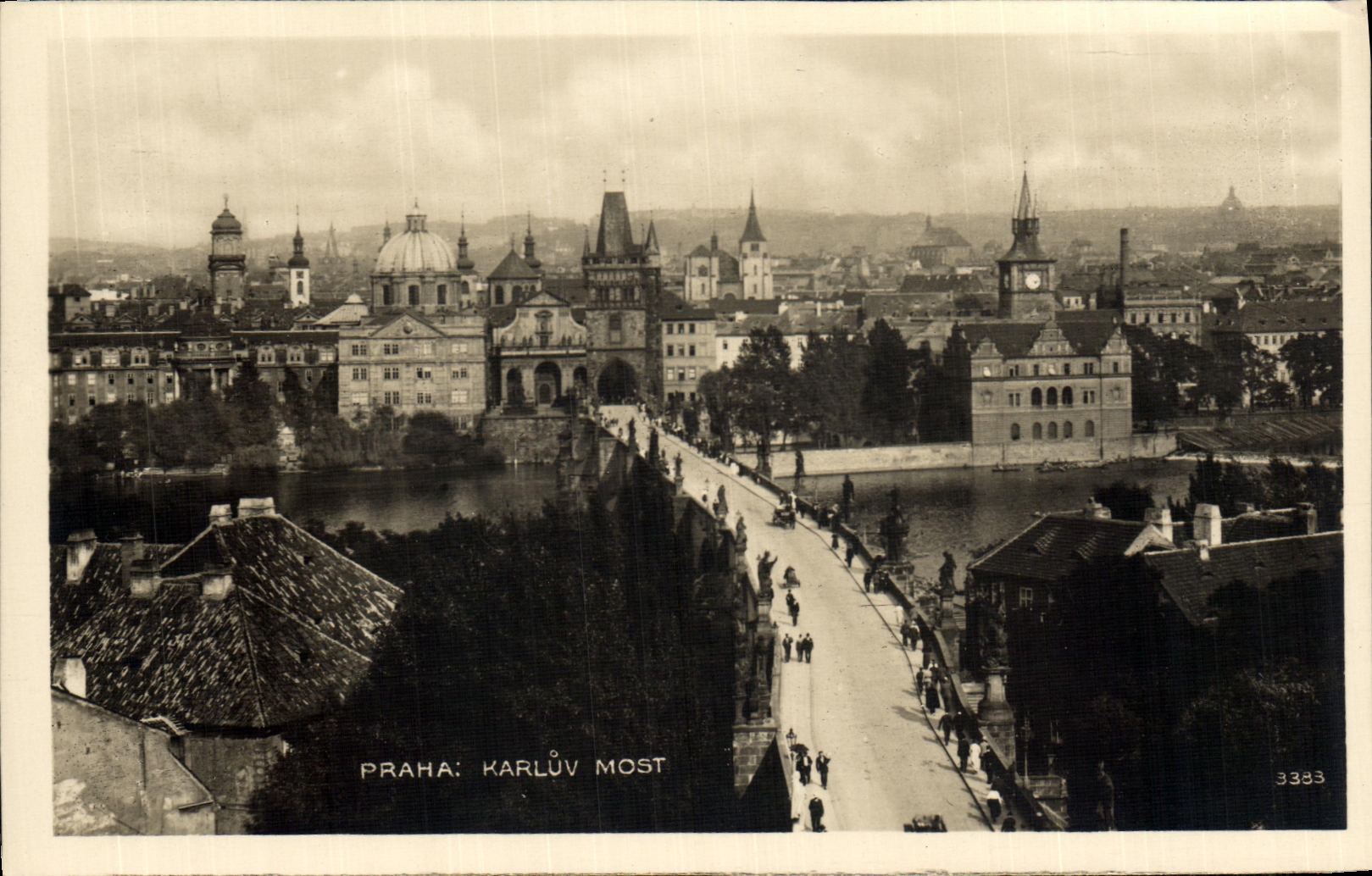 POSTAL Praga Karluv de la VENDIMIA mas