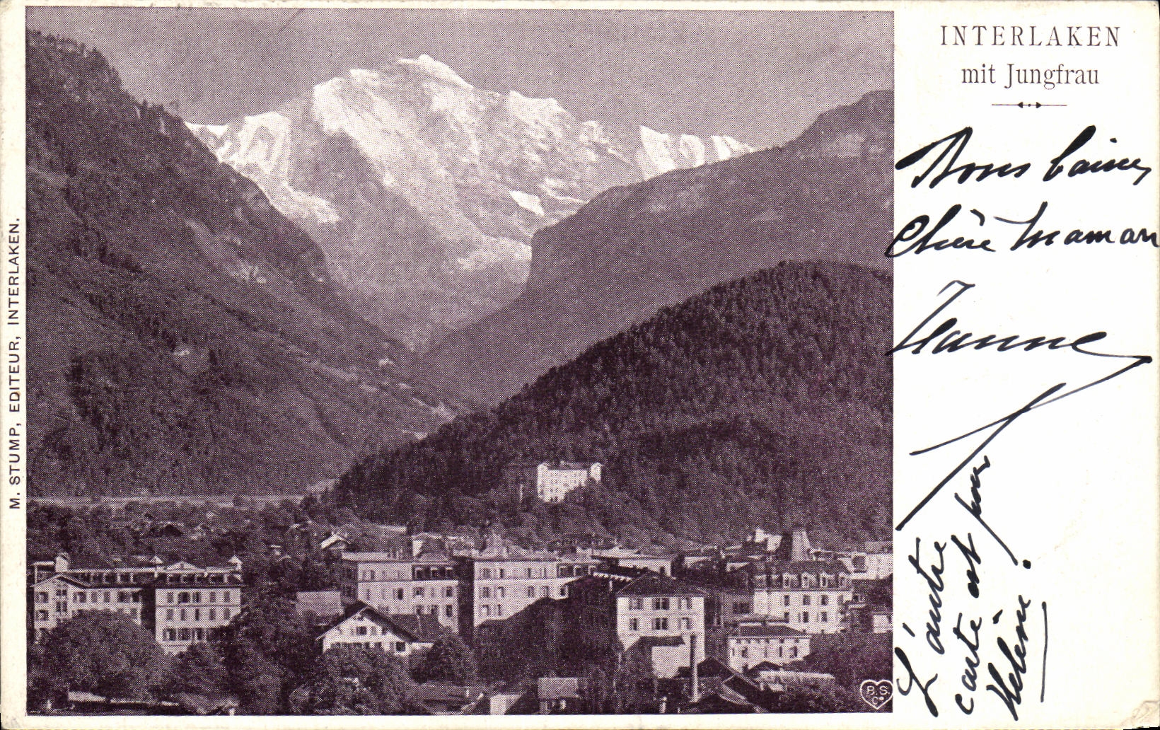 CPA Interlaken Mit Jungfrau